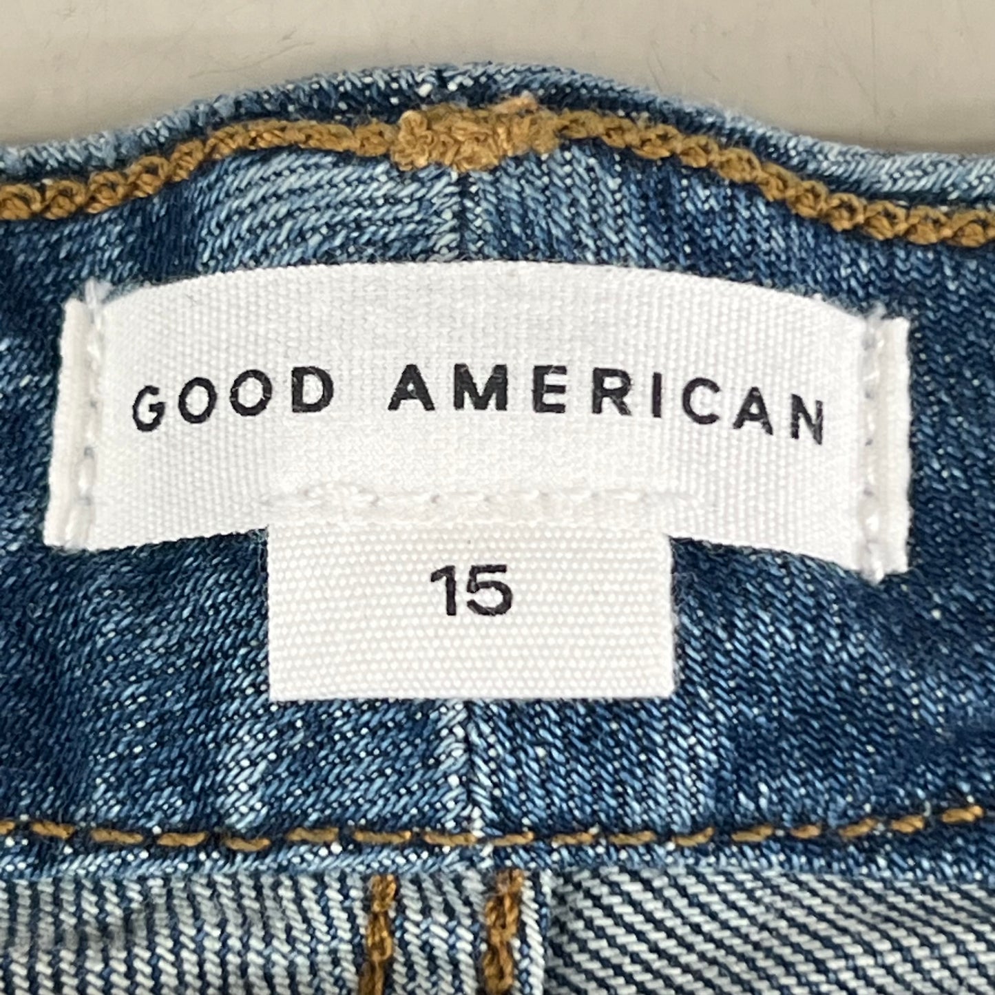 GOOD AMERICAN Good Icon High Rise Straight Leg Jeans Women's Sz 15+ Indigo605 GICNF395T