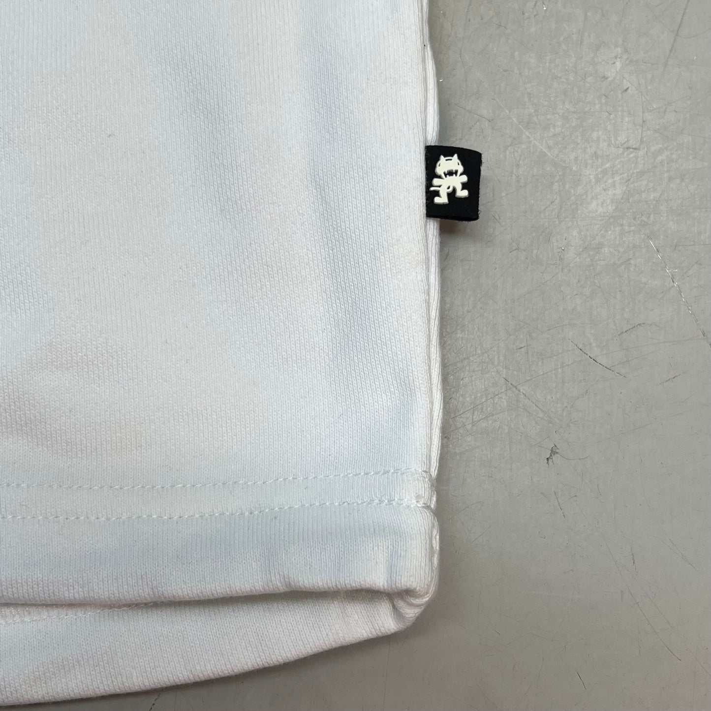 MONSTERCAT Records Adjustable Waist Sweatshirt Korean Fighter Men's Sz M White