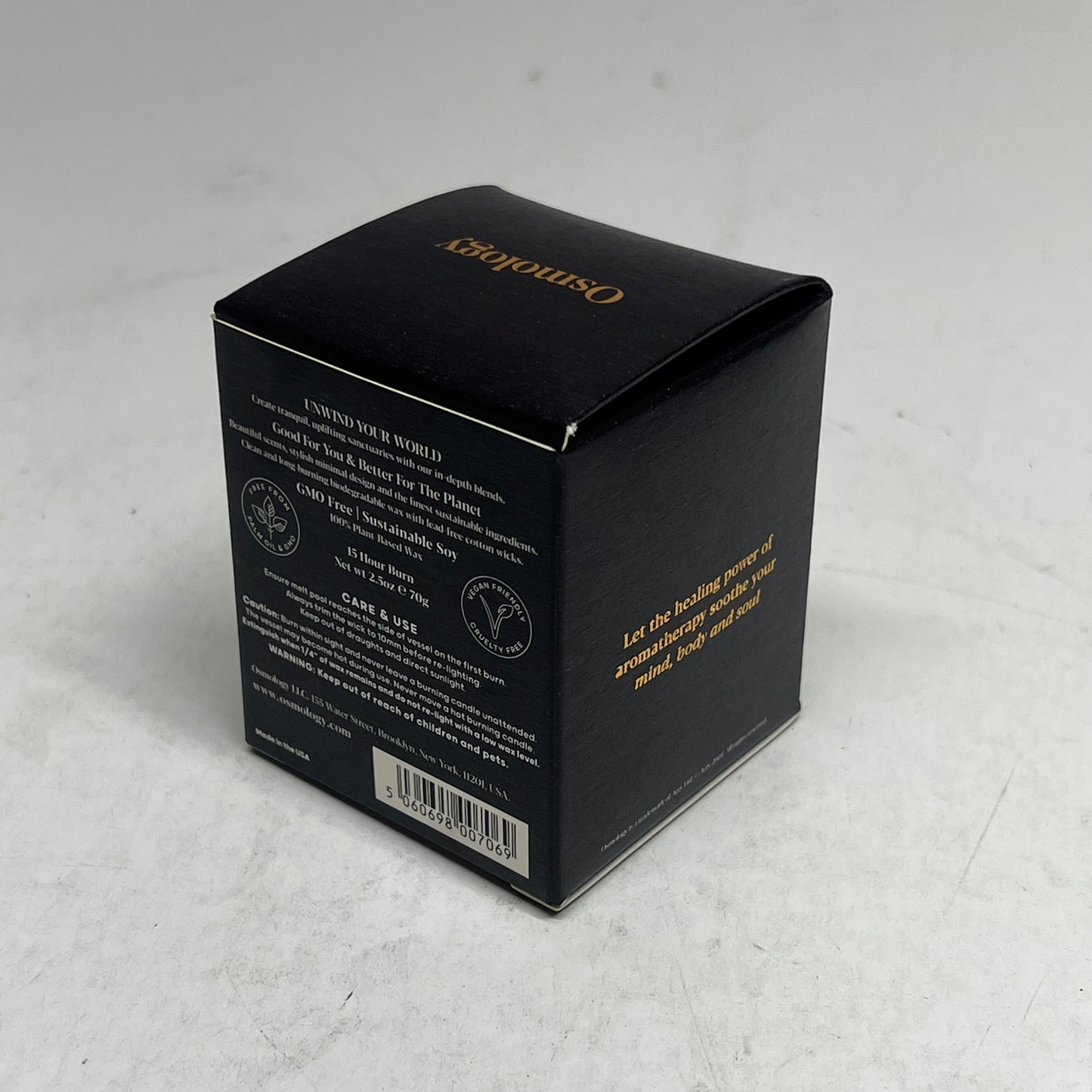OSMOLOGY (2 PACK) Indian Sandalwood Candle 15 hr Burn 2.5 oz Grey OSM0168