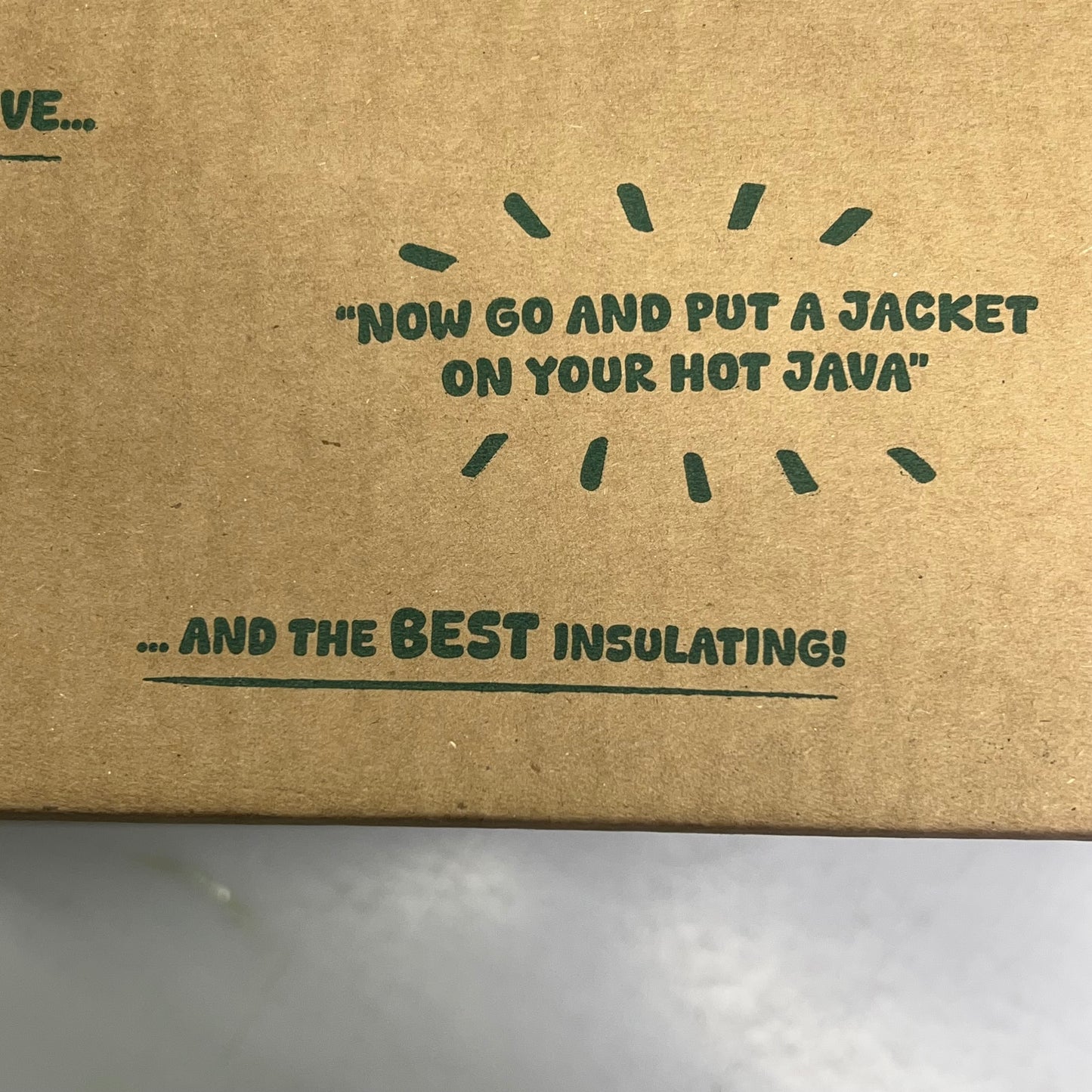 ZA@ JAVA JACKET (500 PACK) Paper Hot Cup Sleeve Fits 12-20 oz Brown (Distressed Box) A