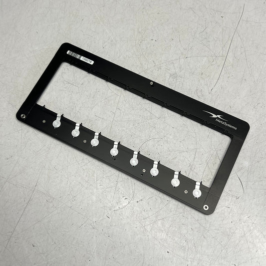 META SYSTEMS Modular Stage Adapter Plates for Microscopes 10.5"x5" Black