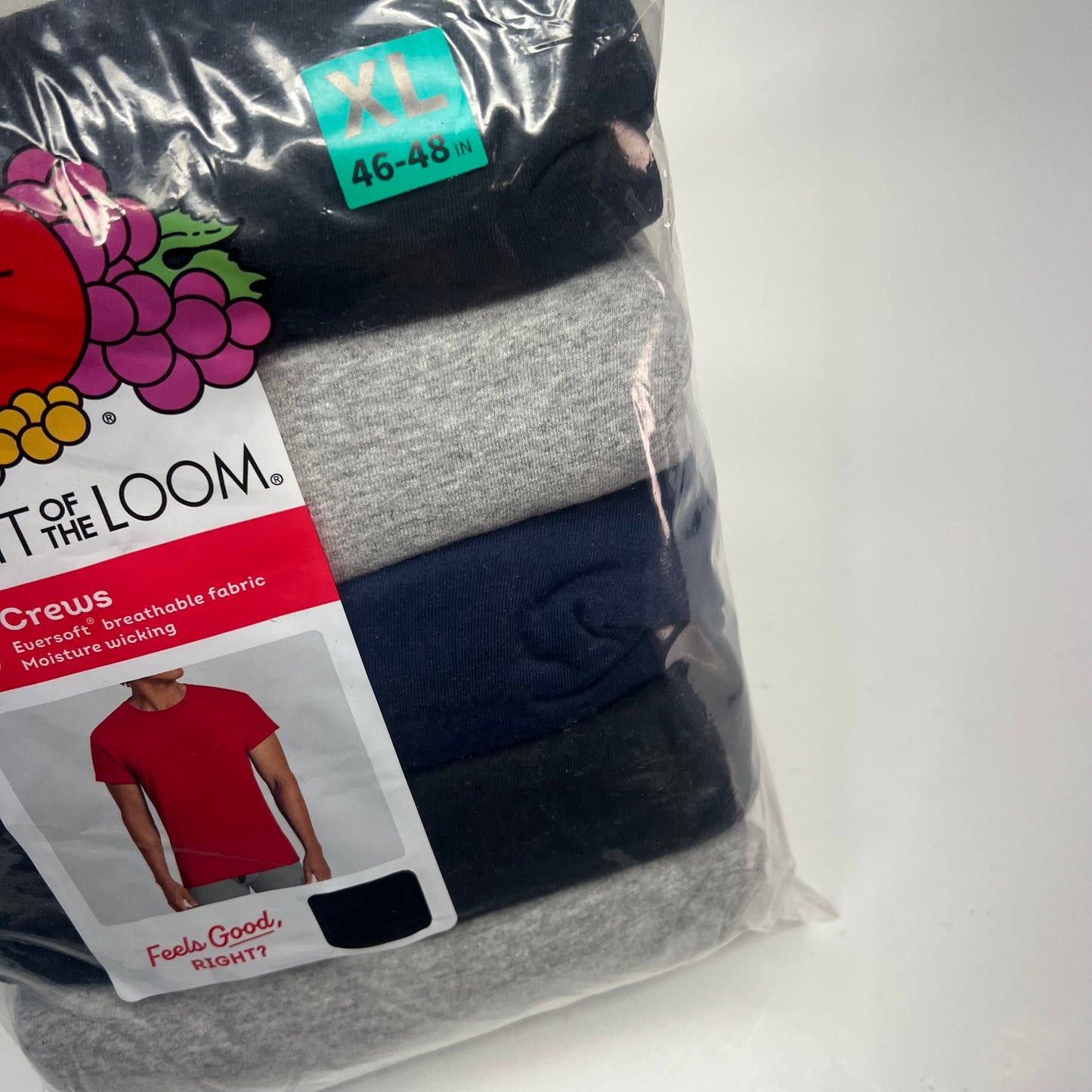 ZA@ FRUIT OF THE LOOM (6 PACK) Crew Neck T-shirts  Men's Sz XL Assorted Colors