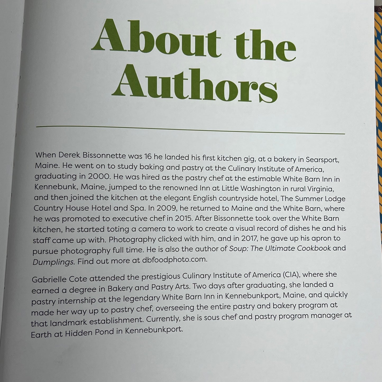 ON BOARD Ideas & Recipes By Derek Bissonnette & Gabrielle Cote Hardcover Book