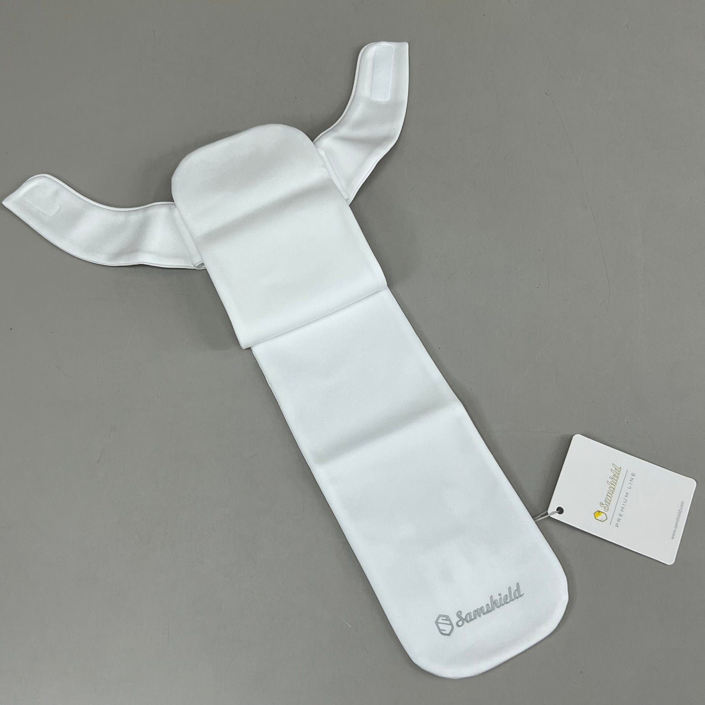 SAMSHIELD Plastron Crystal Fabric Equestrian Riding Tie Women's Sz XS/S White