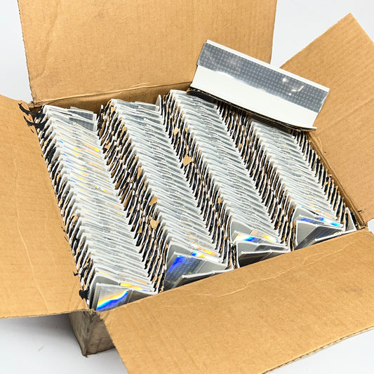 PEXCO (200 PACK) Reflective Raised Pavement Markers 4" Square X 1/2" Tall White/Reflective