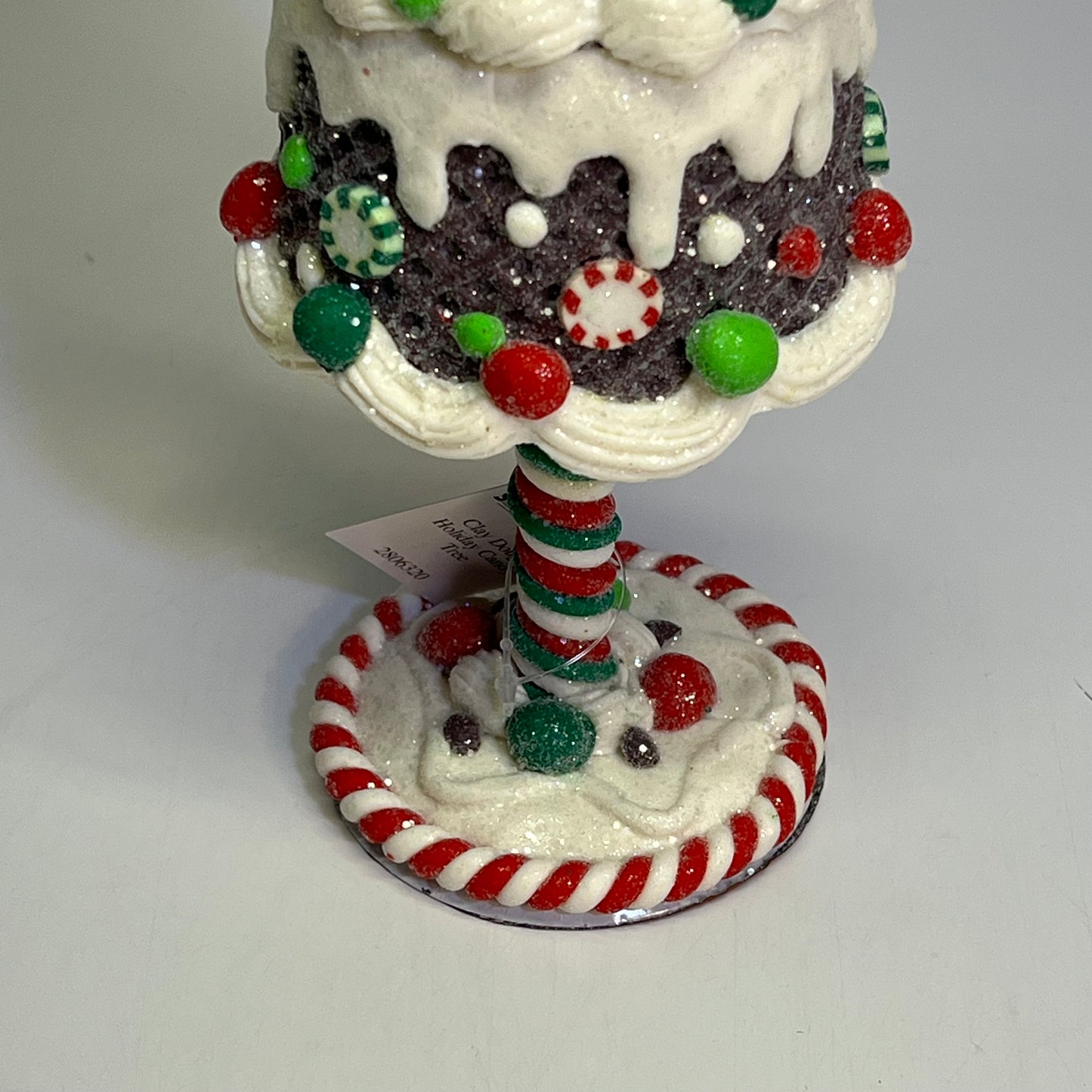 GERSON (SET OF 3) Clay Dough Holiday Candy Tree COLLECTABLES 15"x4" Multicolor