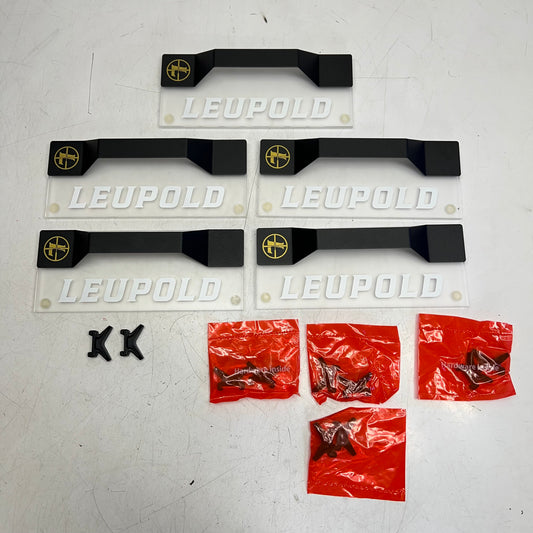 ZA@ LEUPOLD (5 PACK) Stand/handle Unknown  10"x4" Clear/Black