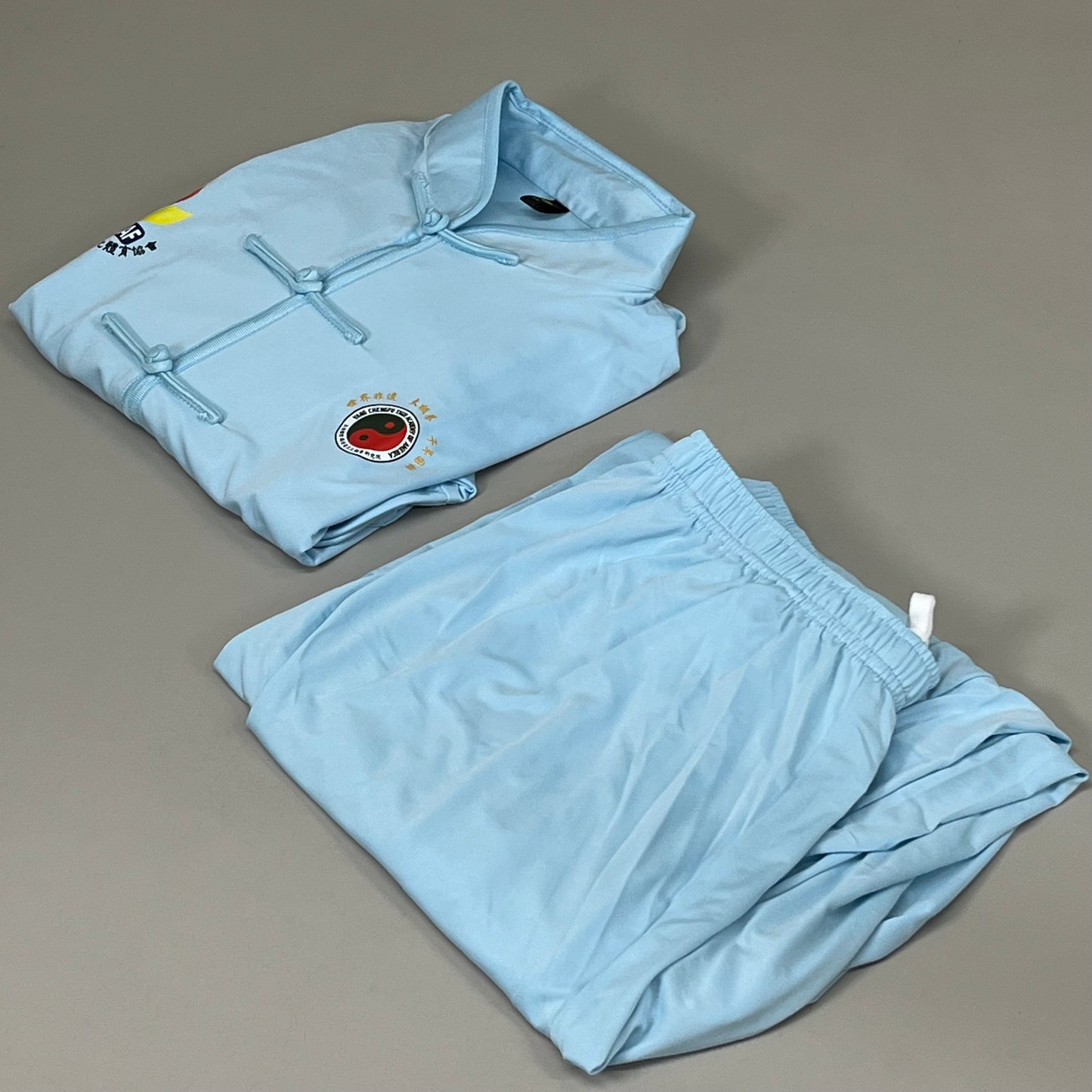 NCCCAF Yang Chengfu Academy of America Blue Uniform Set Unisex 3XL Light Blue