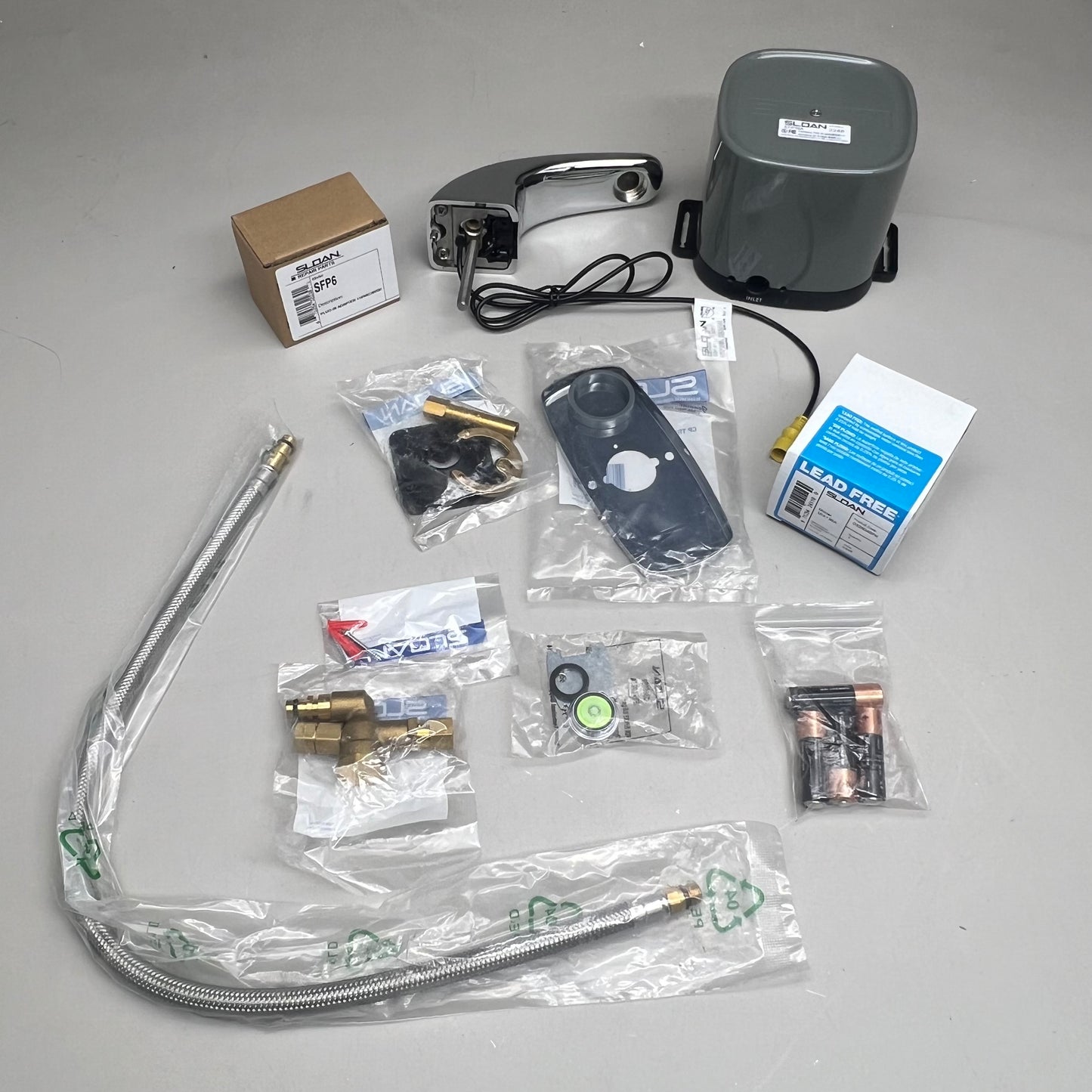 SLOAN Plug-in Adapter Electronic Faucet Kit 0.5GPM/1.9LPM Chrome  ETF610-4-BDT