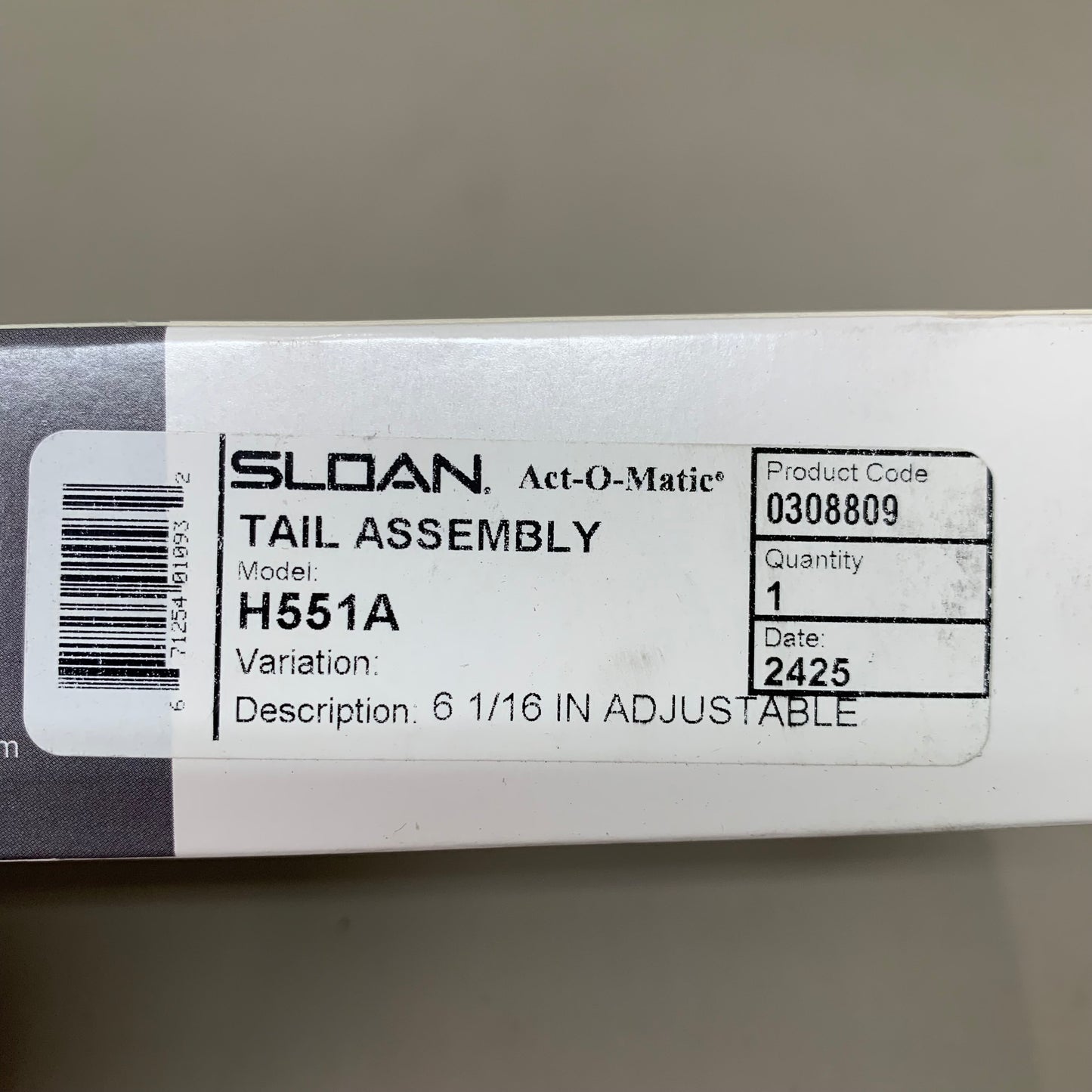 GENUINE SLOAN Tail Piece Assey Direct Replacement Part 6 1/6" Adjustable H551A