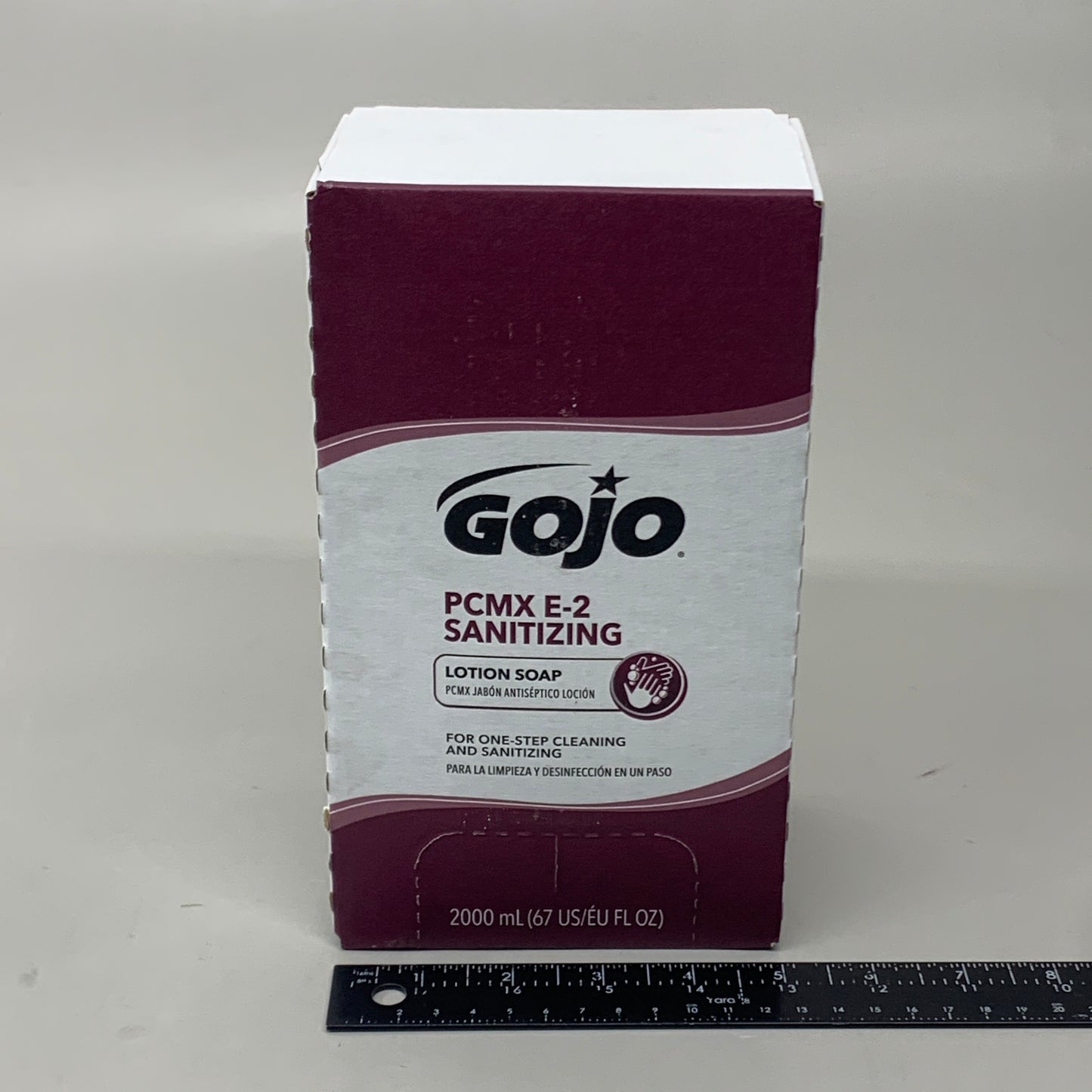 GOJO (4 PACK) PCMX E-2 Sanitizing Lotion Soap Refill 67 fl oz 2000 ml 7581-02