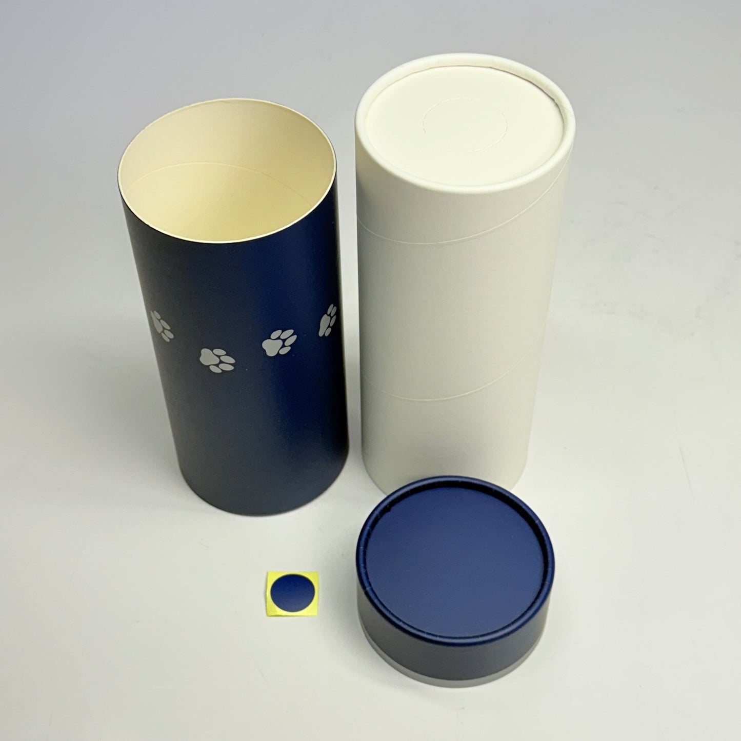 ZA@ GATEWAY SERVICE (10 PACK) Paper Tub Carton Dog Footprint 8 in x 3.5 in Blue