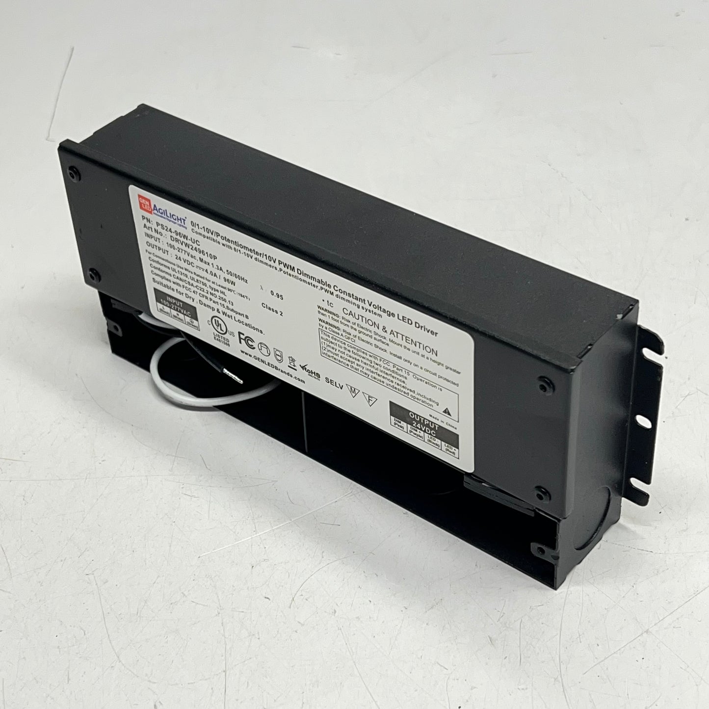 GEN LED ACOLYTE  Dimmable Waterproof Led Driver  96W 100V Black DRVW249610P