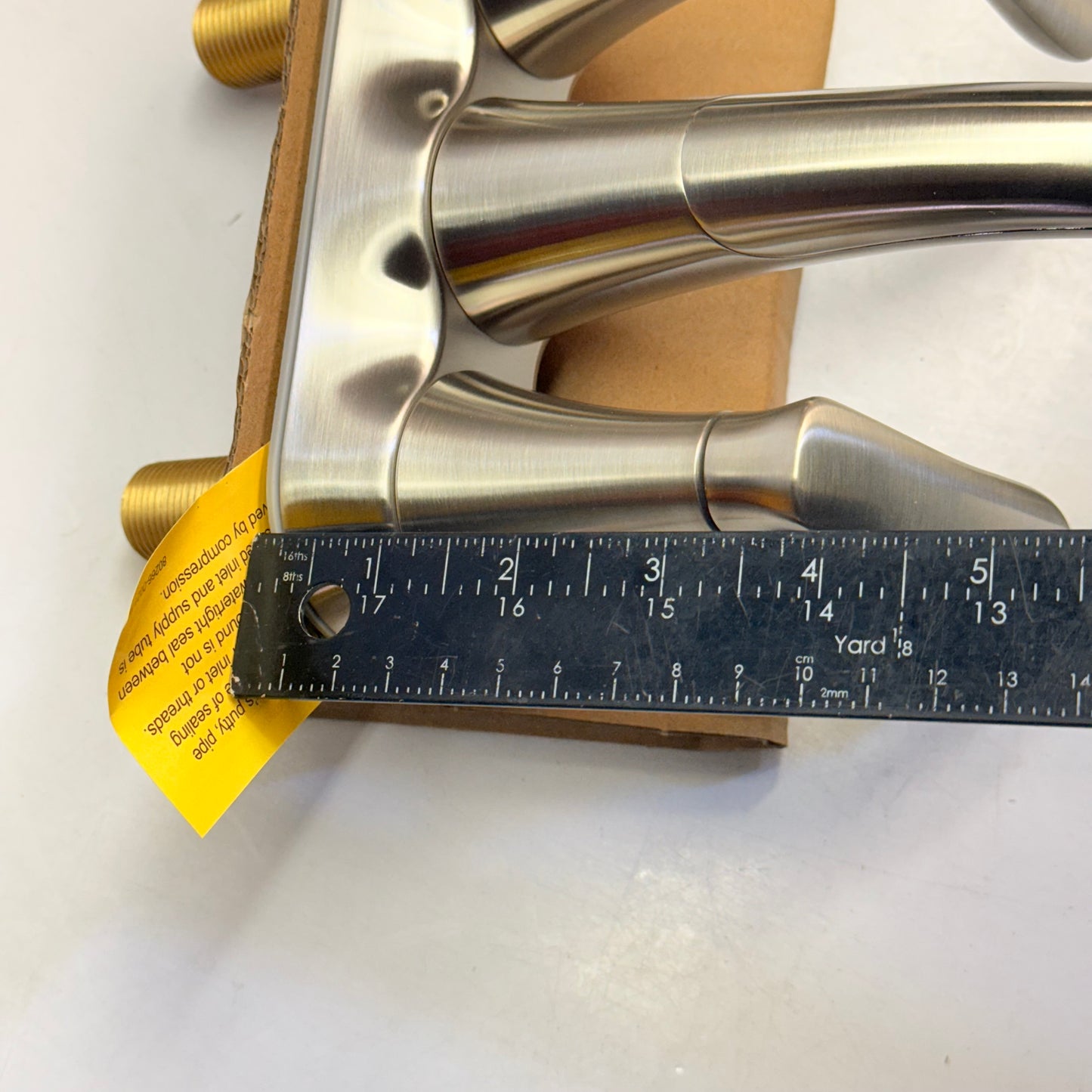 PFISTER Centerset Lavatory Faucet W/ Pop-Up 4" Brushed Nickel LG48-WRPK