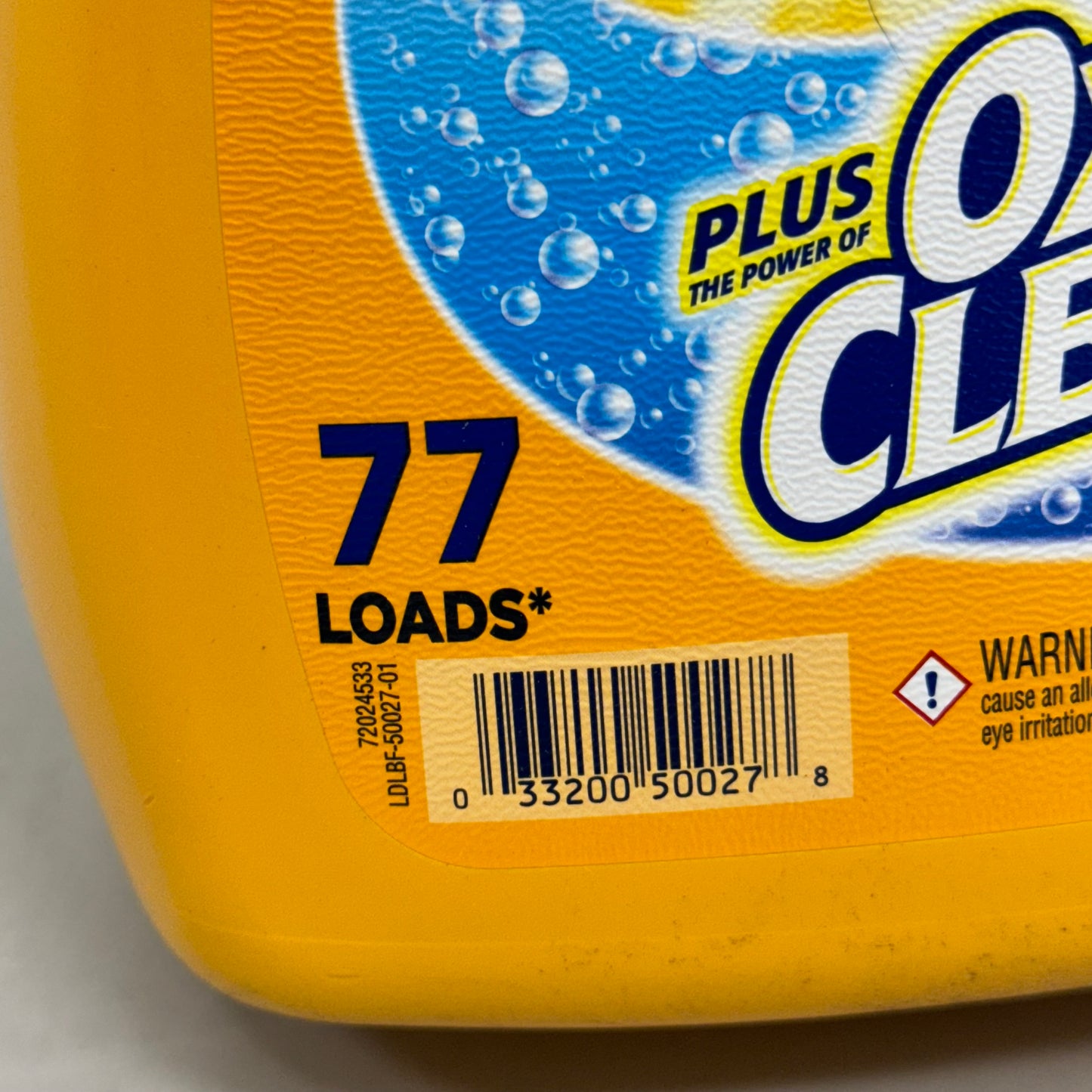 ZA@ ARM & HAMMER (4 PACK, 100.5 oz Each) OXI CLEAN Fresh Scent Laundry Detergent (Damaged Bottles)