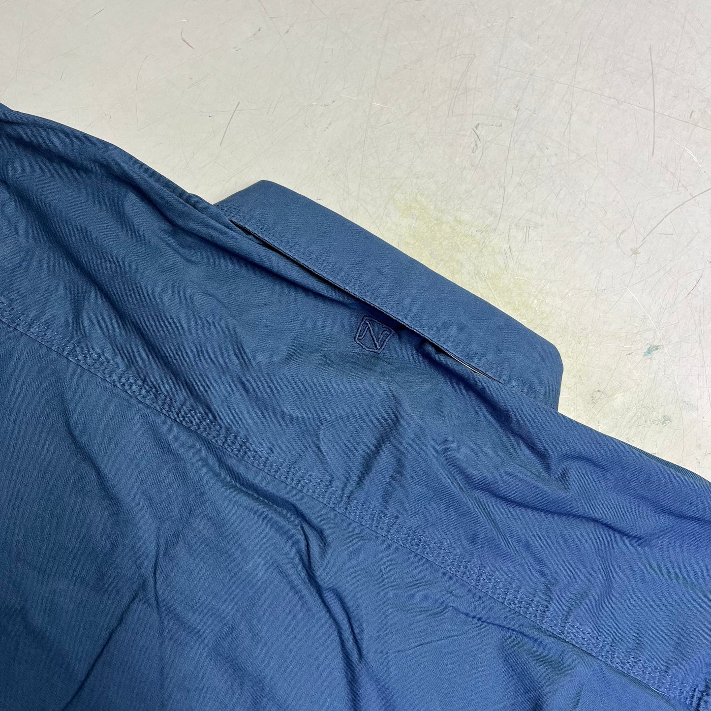 NOBLE OUTFITTERS Long Sleeve Weathered Work Shirt Men's Sz L-T Steel Blue 11049