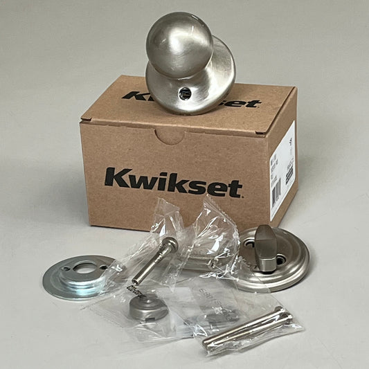 Kwikset Polo Knob Single Cylinder Interior Pack Round Rose Satin Nickel 966P-15.UNIV