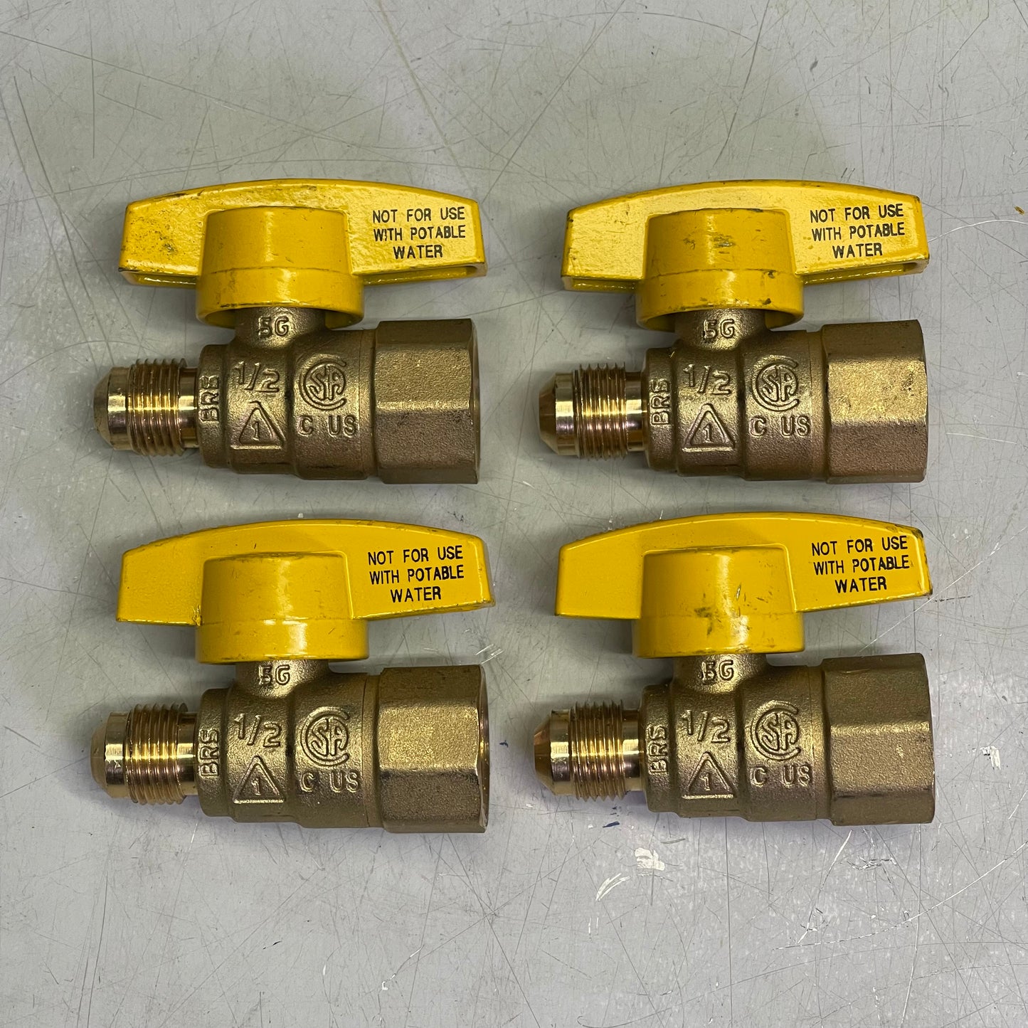 BRASSCRAFT Gas Ball Valve 3/8” OD Flare X 1/2” FIP Brass TBV6-8