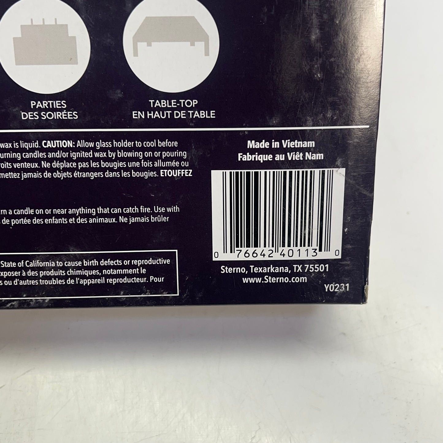 STERNO (24 PACK) Petite Lites Glass Candles 8 Hours  Clear/White 40114