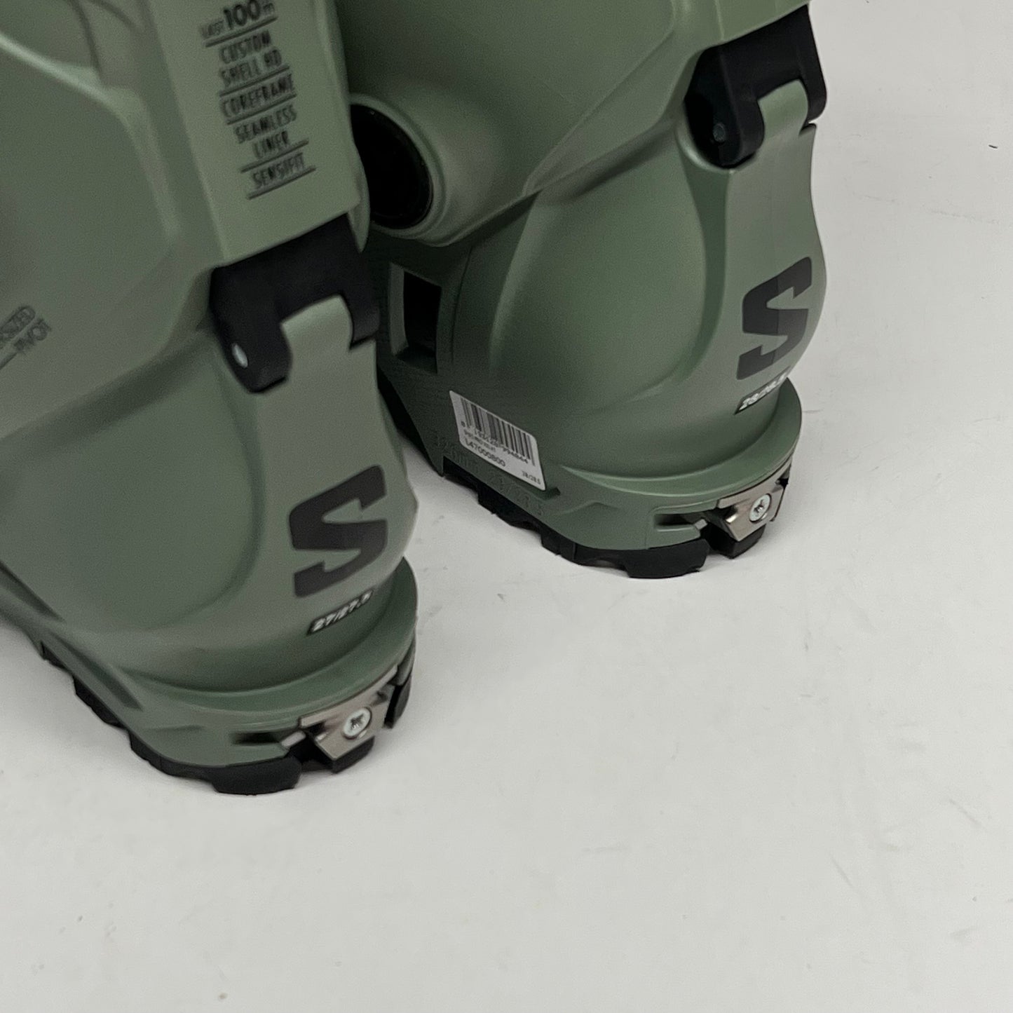 SALOMON Shift Pro 100 at Gw Ski Boots Men's Sz 27 Oil Green SASP1MOGP10044