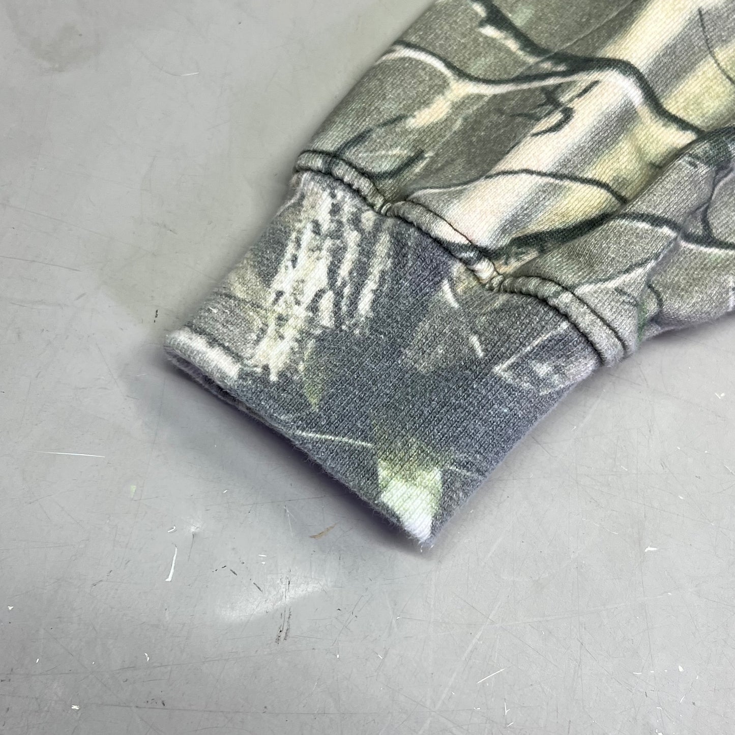 COTTON COLLECTIVE Special Hoodie 100% Cotton Fleece Unisex Sz S Camo Pattern