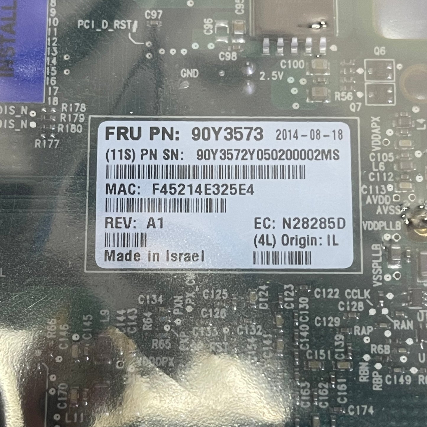 LENOVO IBM XSeries Intel 2 Port 10GB Ethernet Adapter Green 90Y3573