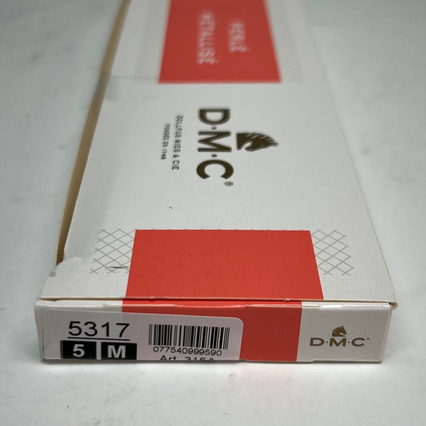 DMC (5 PACK) Pearl Metallic Embroidery Thread Sz 5 - 5317 Gray/Silver