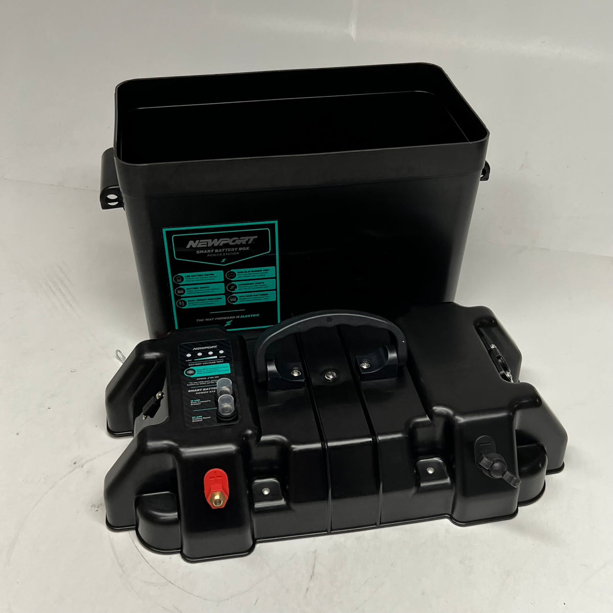 NEWPORT Smart Battery Box Sz 13"L x 12"H - Black