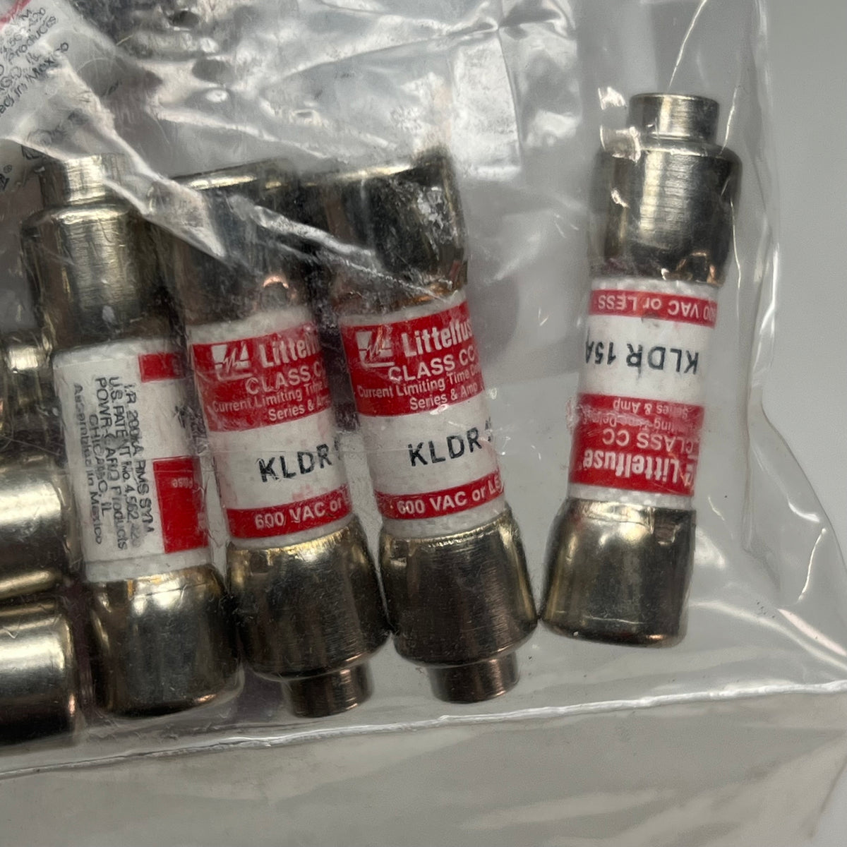 LITTELFUSE (10 PACK) Time Delay Fuse 15A 600V Class C  KLDR015.T