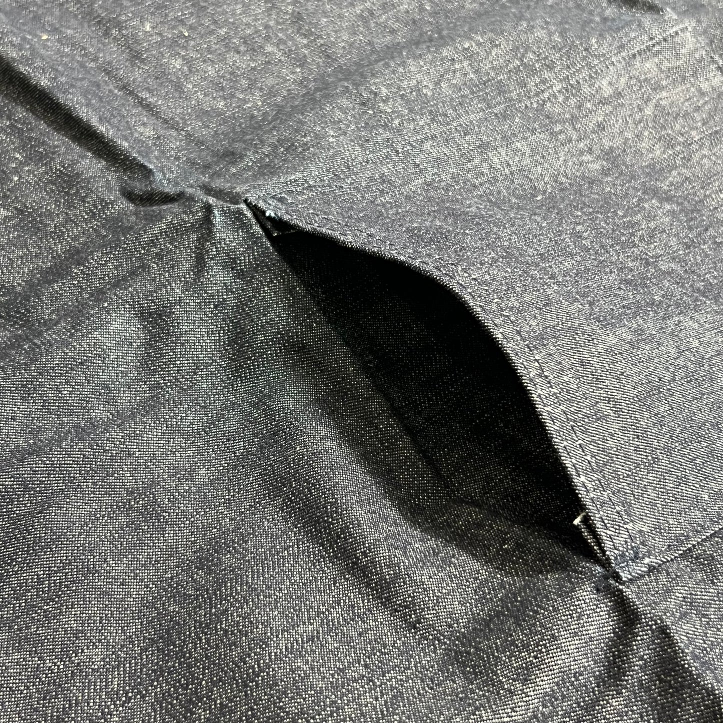 (4 Pack) Tubular Tie 100% Cotton Multi-Pocket Denim Jean Style Apron OSFM Blue