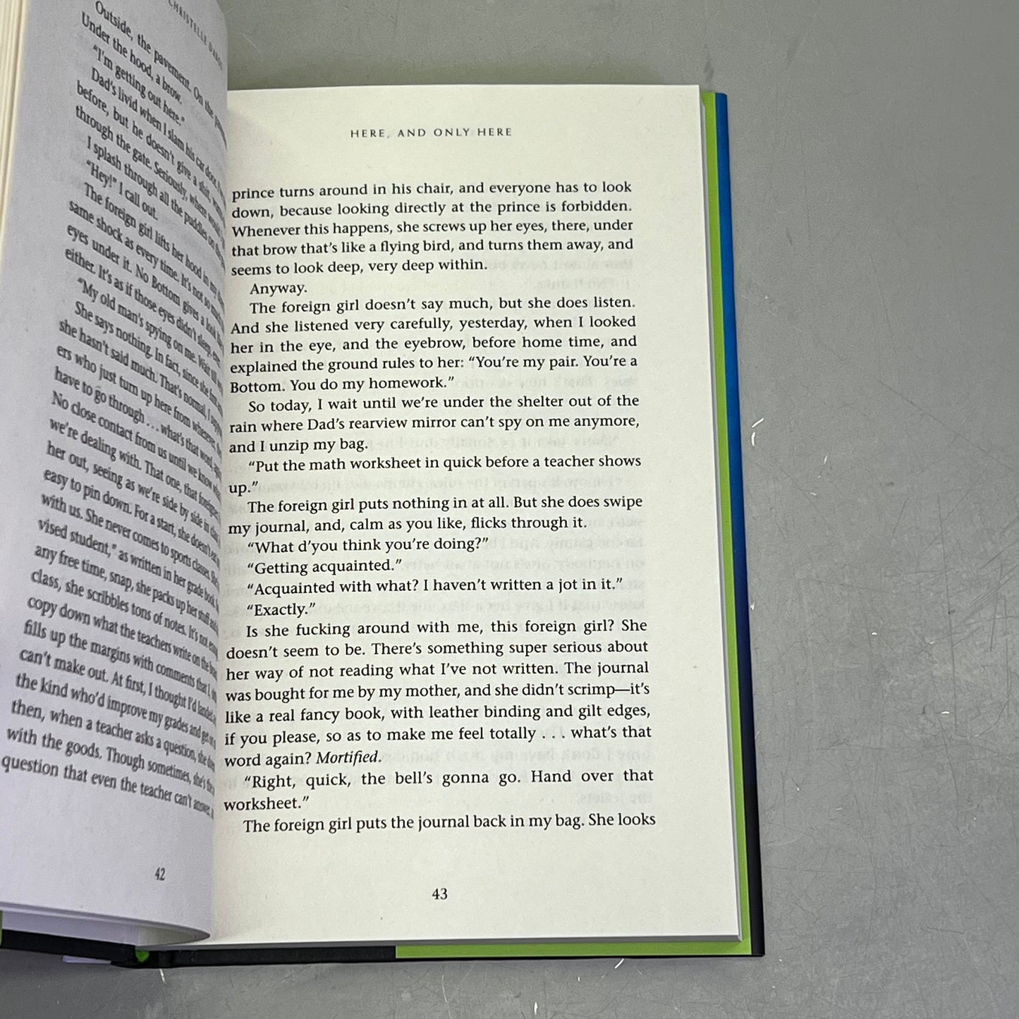 HERE, AND ONLY HERE A Coming Of Age Fiction Novel Hardcover By Christelle Dabos