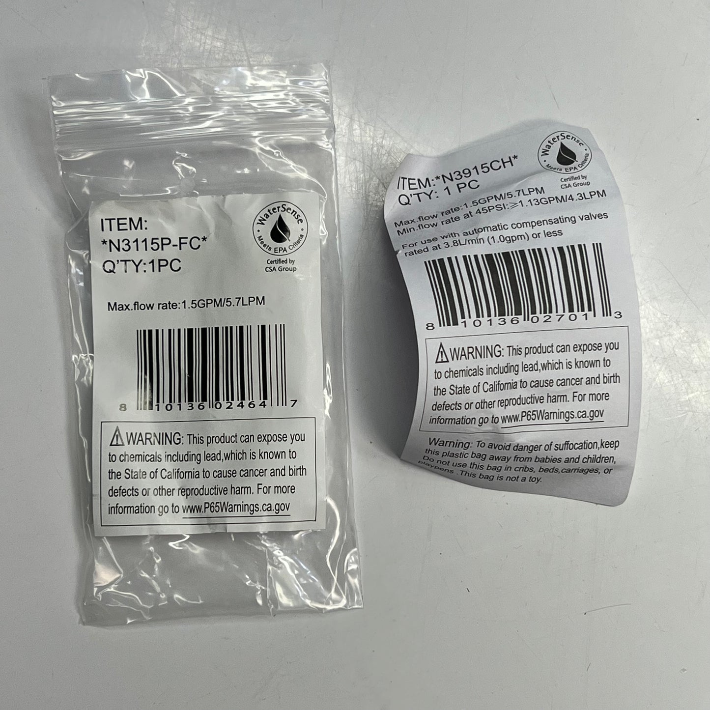 AM CONCERVATION Shower Head, Faucet, Drip Cup & Thermometer Kit Polished Chrome