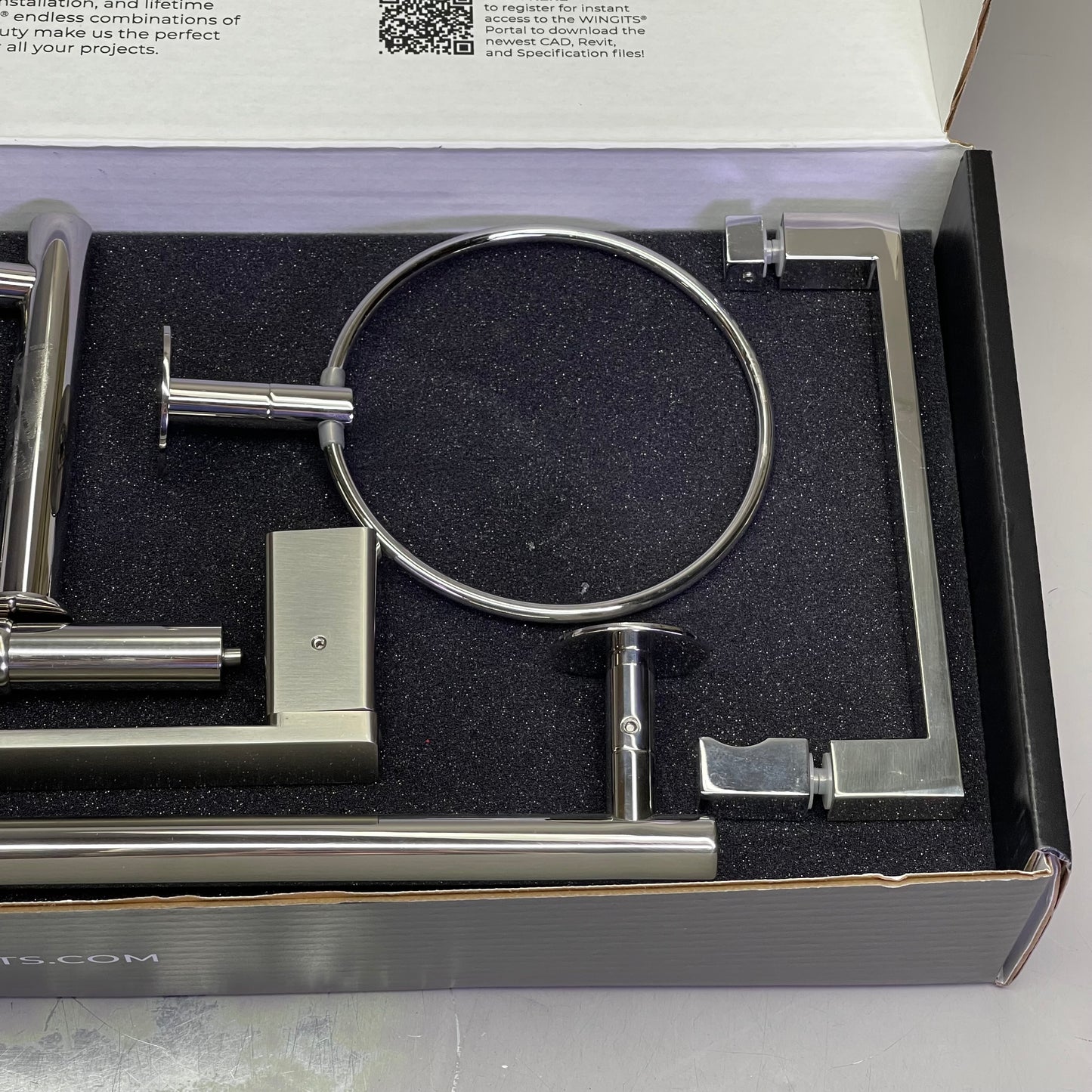 WINGITS Towel Bar, Toilet Paper Holders, Towel & Robe Hooks, Anchors, & More! Chrome