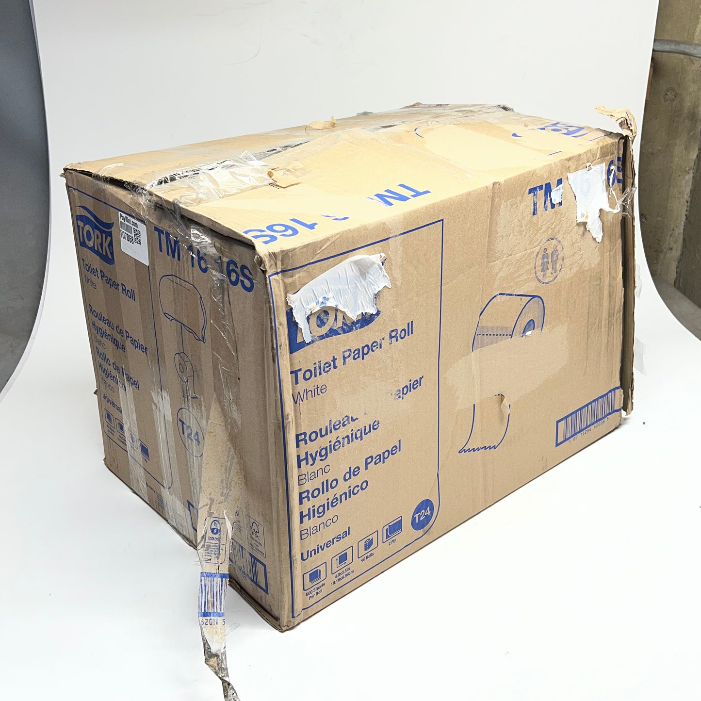 ZA@ TORK (96 ROLLS) Toilet Paper Roll  White TM 16 16S  (As-Is)