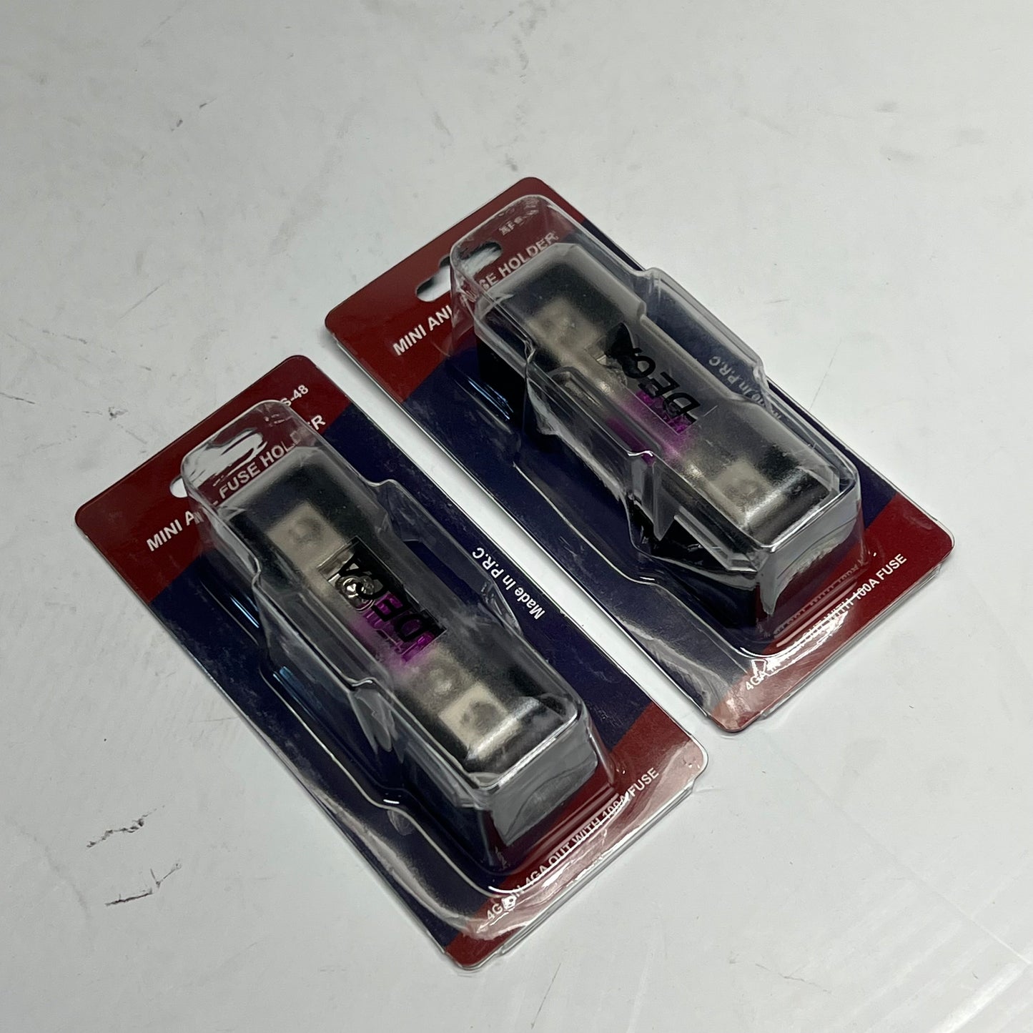 DECA (2 PACK) Mini Anl Fuse Holder In-fuse 4GA In & Out AFS-48