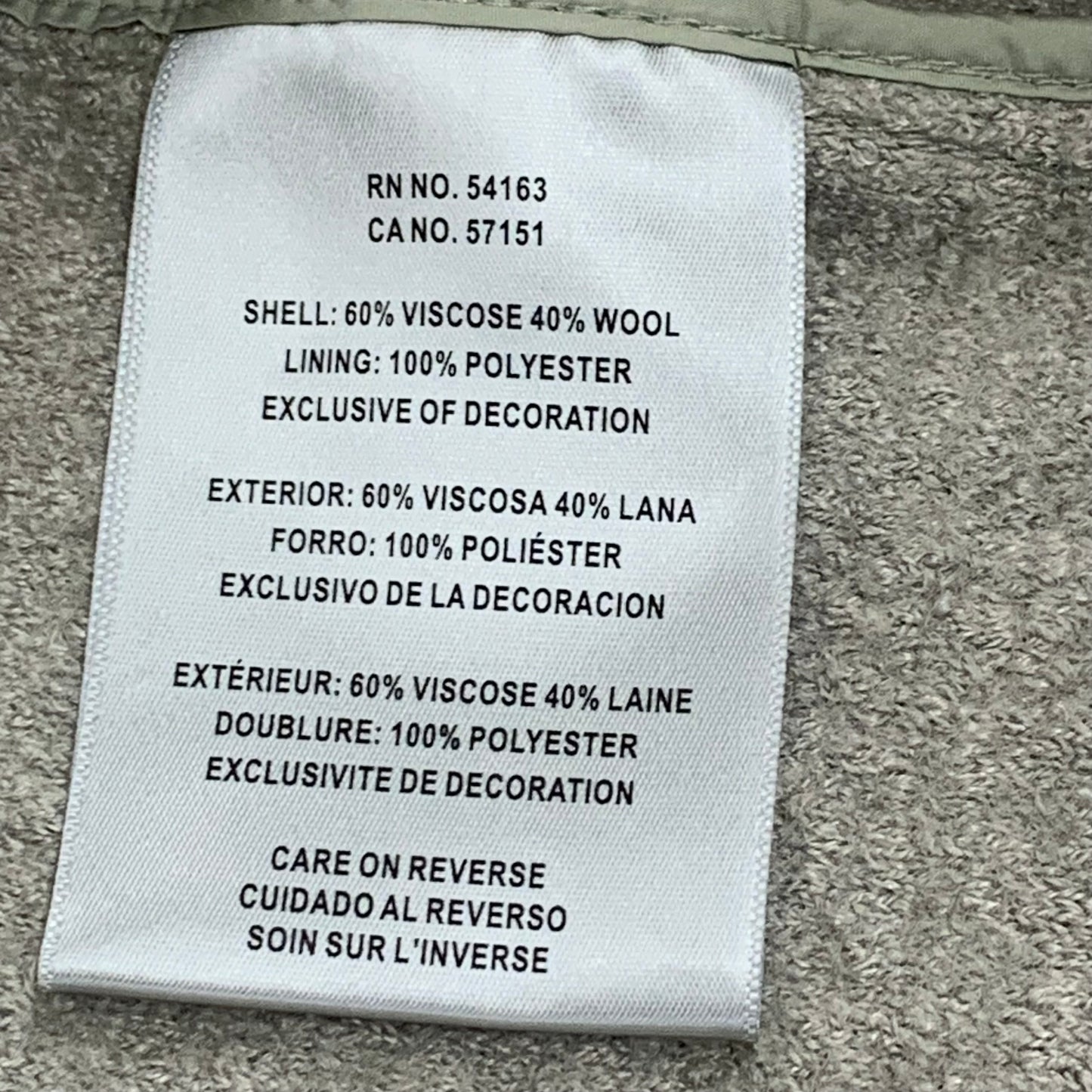 LEVI'S Front Button Cropped Jacket W/ Laydown Collar Women's Small Tea Green 595450040