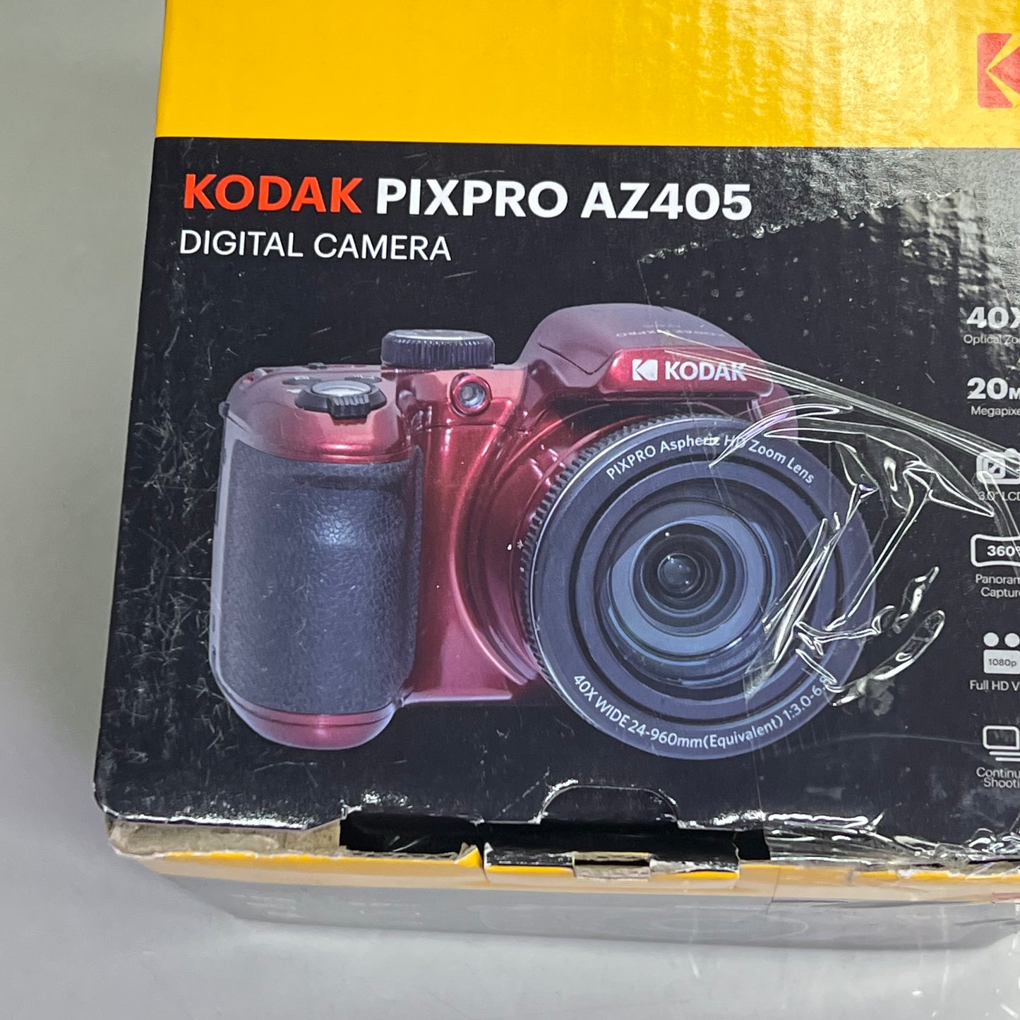 KODAK PIXPRO Digital Camera 40X Zoom 20 Megapixel AZ405 Red (New- Open Box)