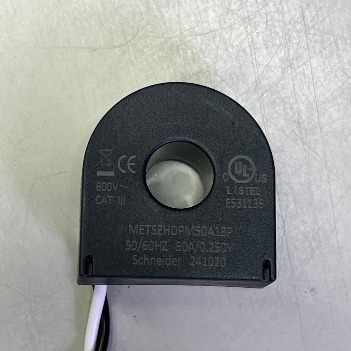 SCHNEIDER ELECTRIC Split Core Current Transformer  150A 16" Lead METSEHDPM150A16