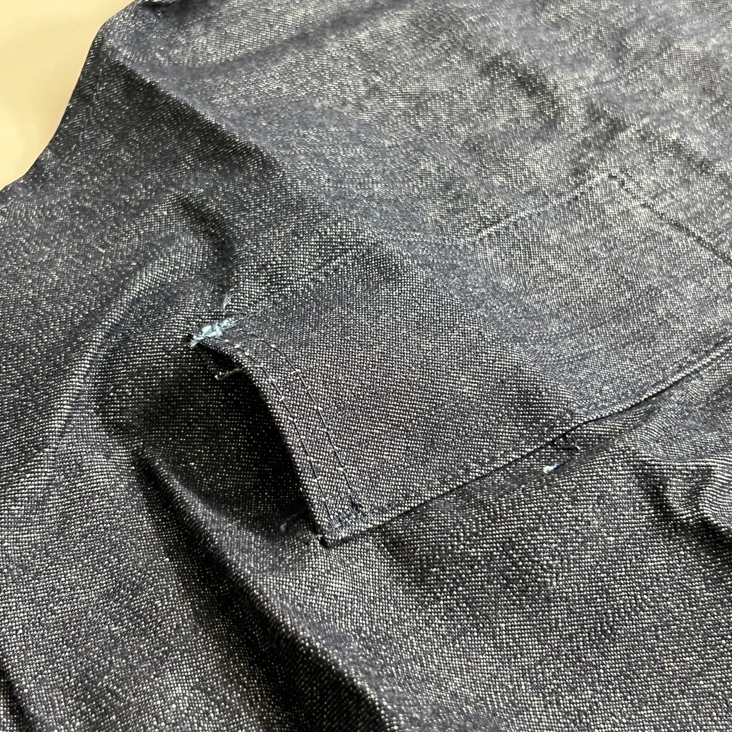 (4 Pack) Tubular Tie 100% Cotton Multi-Pocket Denim Jean Style Apron OSFM Blue