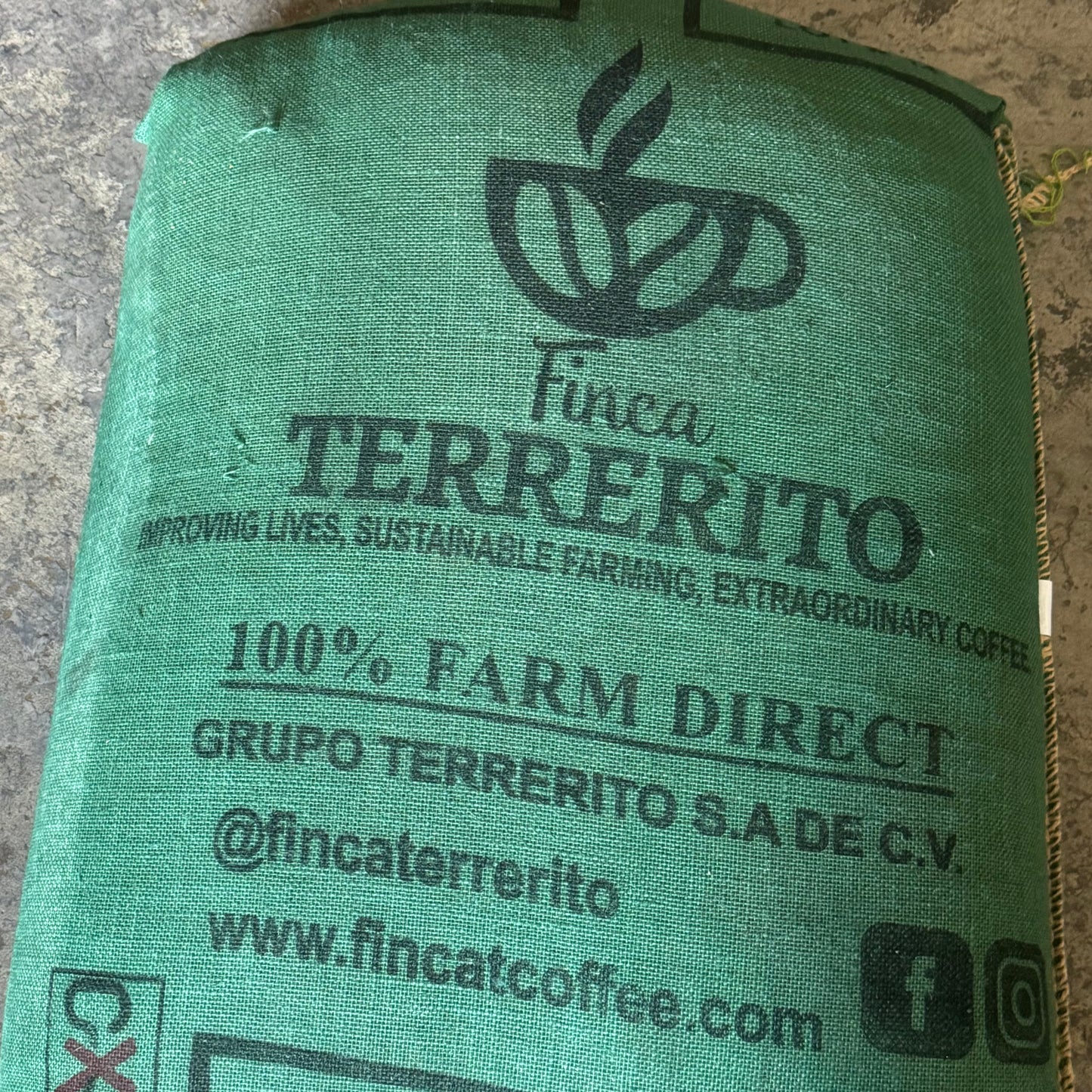 FINCA TERRERITO Green Coffee Beans 150 Lb.