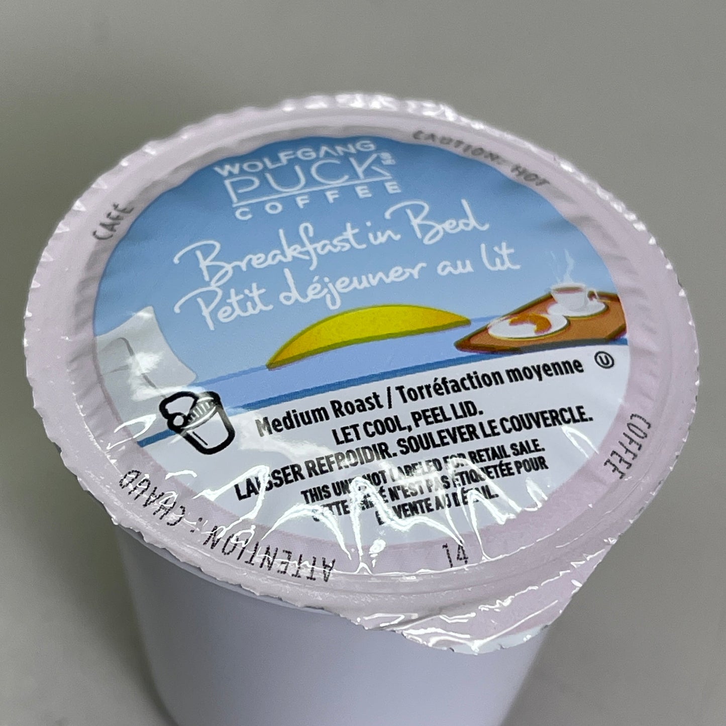 ZA@ WOLFGANG PUCK (24 PACK) Breakfast in Bed Coffee Single Serve Cups BB 10/25 E
