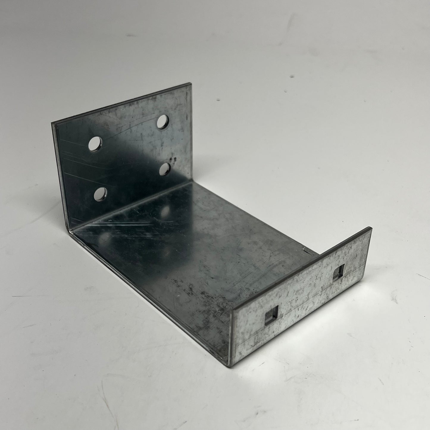 QWIK FENCE Offset Bracket for Wire Mesh Safety Panel Spacing  6" Silver QR-6M