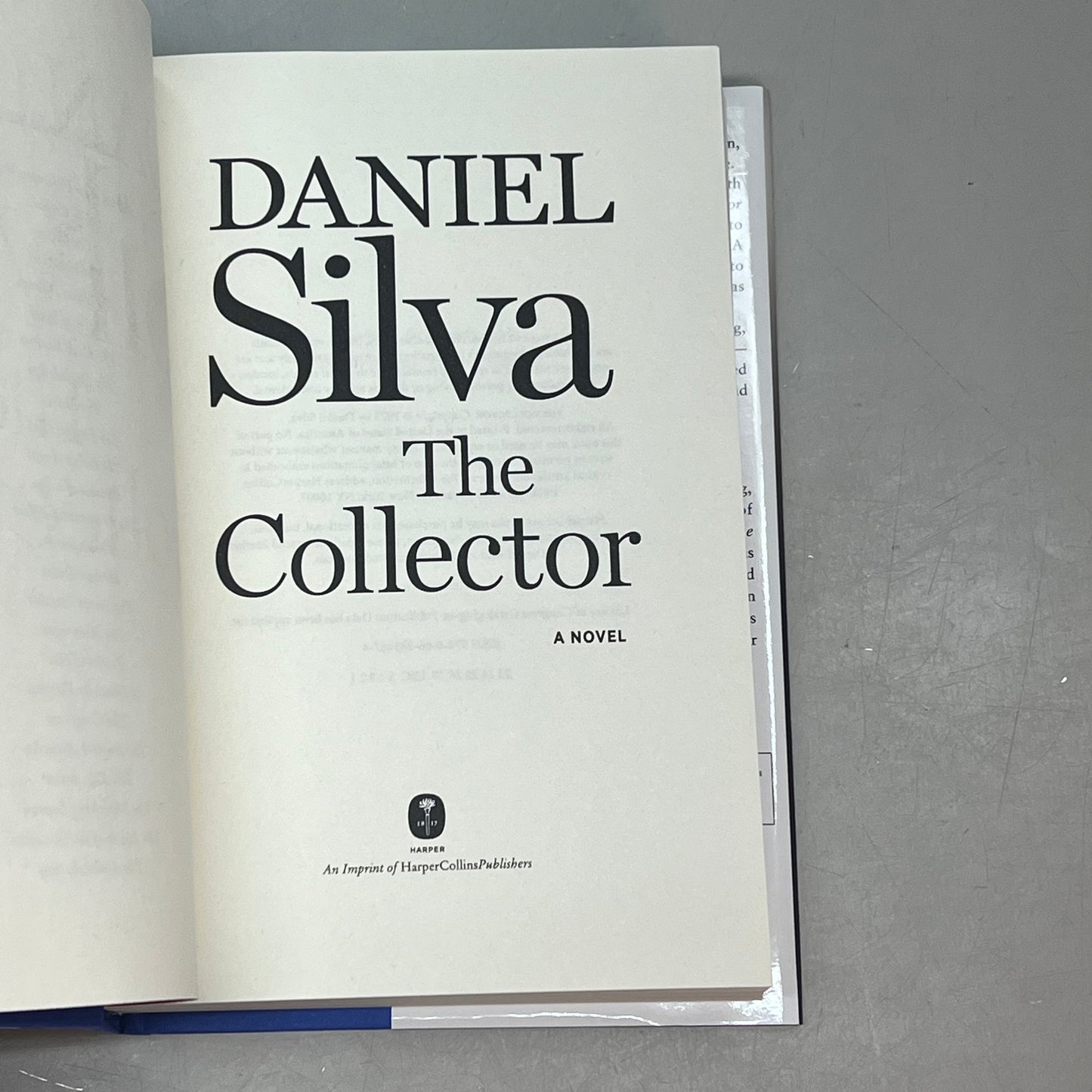 THE COLLECTOR  A Spy Fiction Master Thief Novel By Daniel Silva Hardback Book