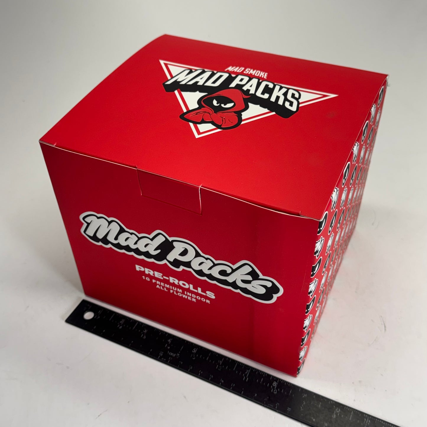 ZA@ MAD-PACKS Red Shipping Boxes Sz 8"W x 8.5"L x 7"H ST1000007877010