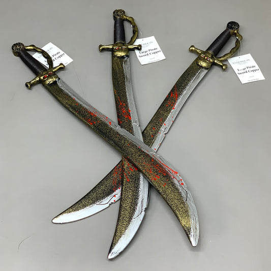 UNDERWRAPS (3 Pack) Superior Quality Costumes Large Pirate Sword Copper 28763