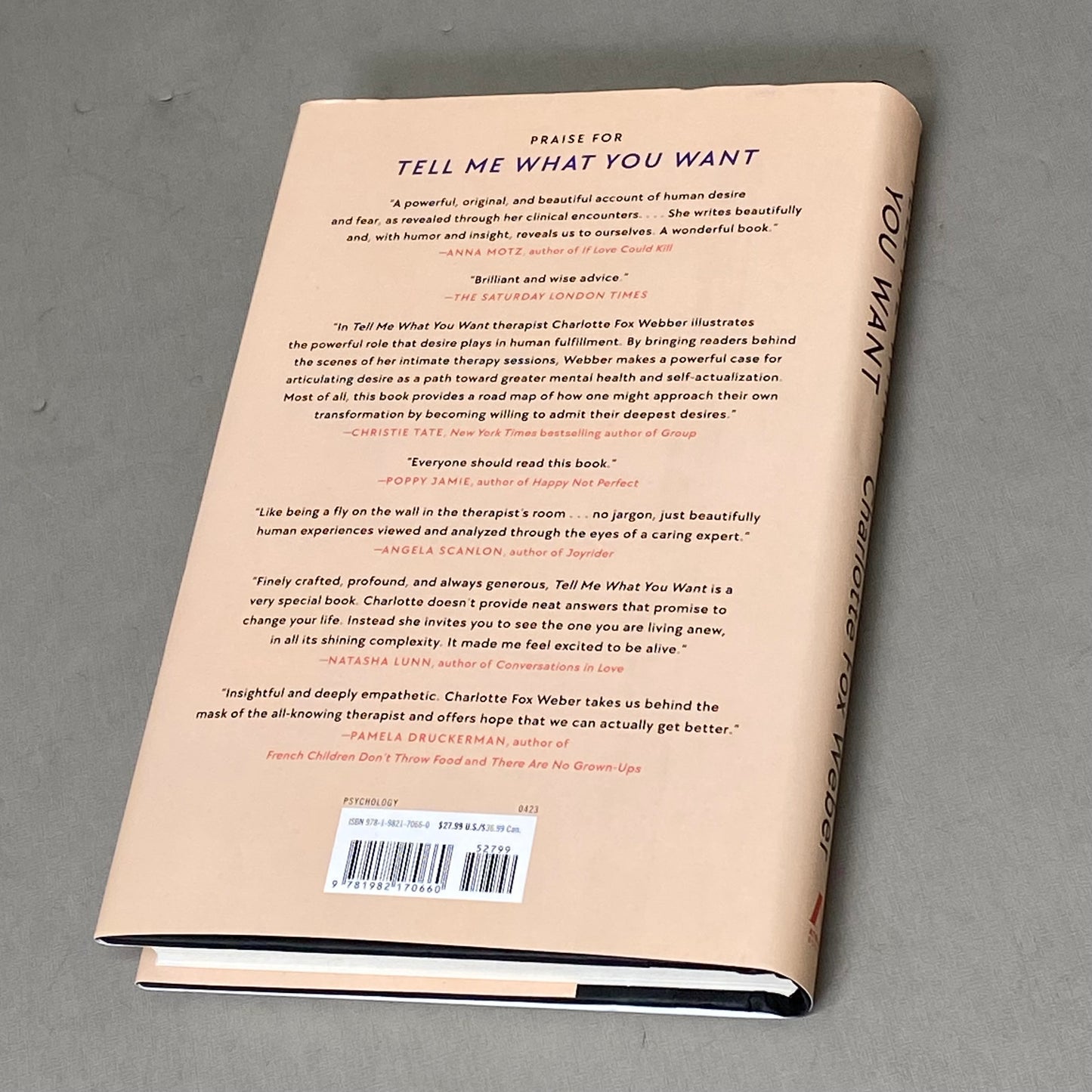 ATRIA BOOKS Charlotte Fox Weber; Tell Me What You Want 320 Pages