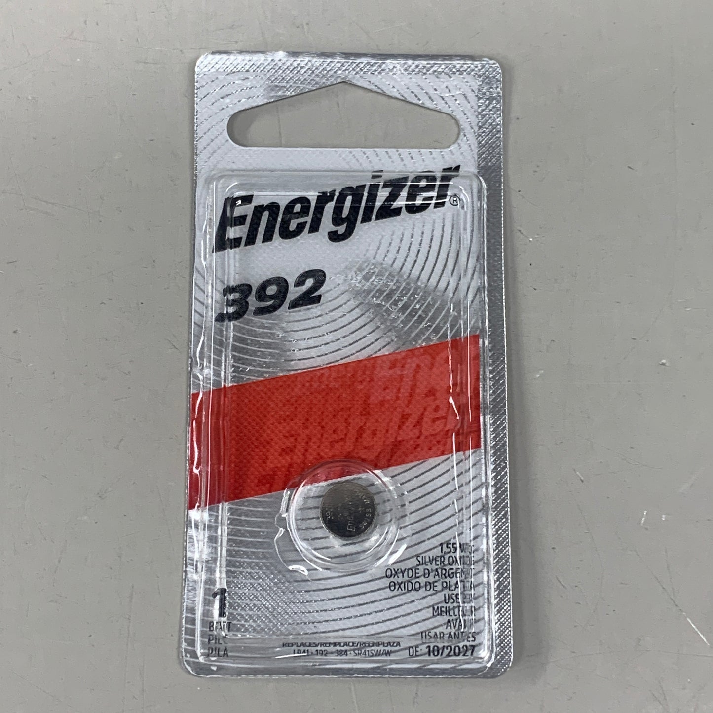 ENERGIZER (4 PACK) Silver Oxide Button Battery 392 1 Pack (4 Total Batteries) 392BPZ