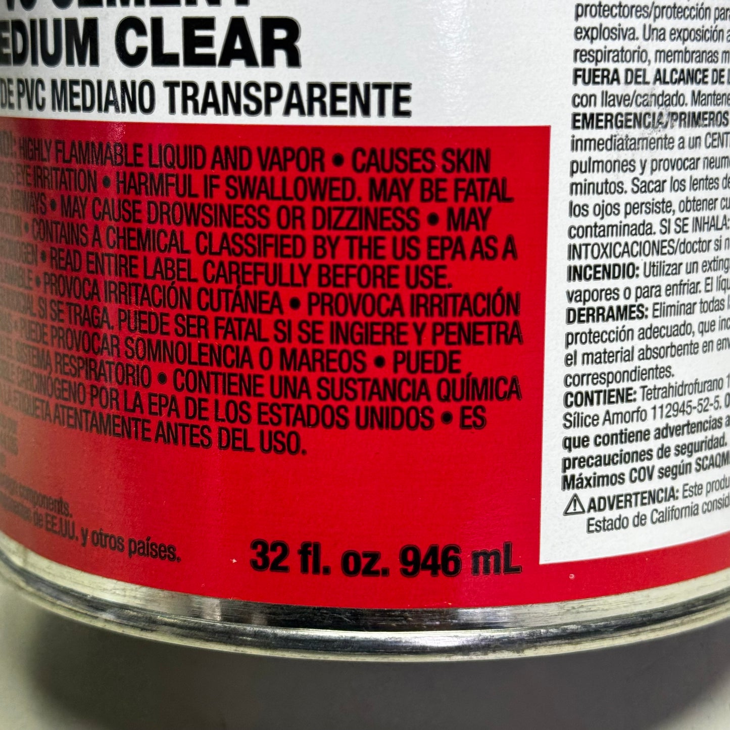 PLASTI-WELD (2 PACK) 404 PVC Cement Medium Clear 32 fl oz Fittings to 6" 40436SV