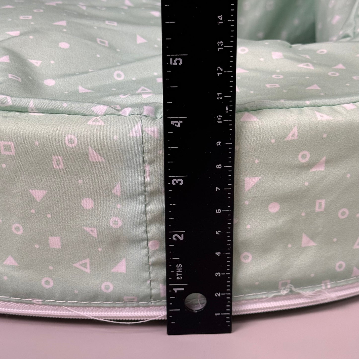 ZA@ MY BREAST FRIEND Original Side Pocket Nursing Pillow Support Mint Green 22" x 15"