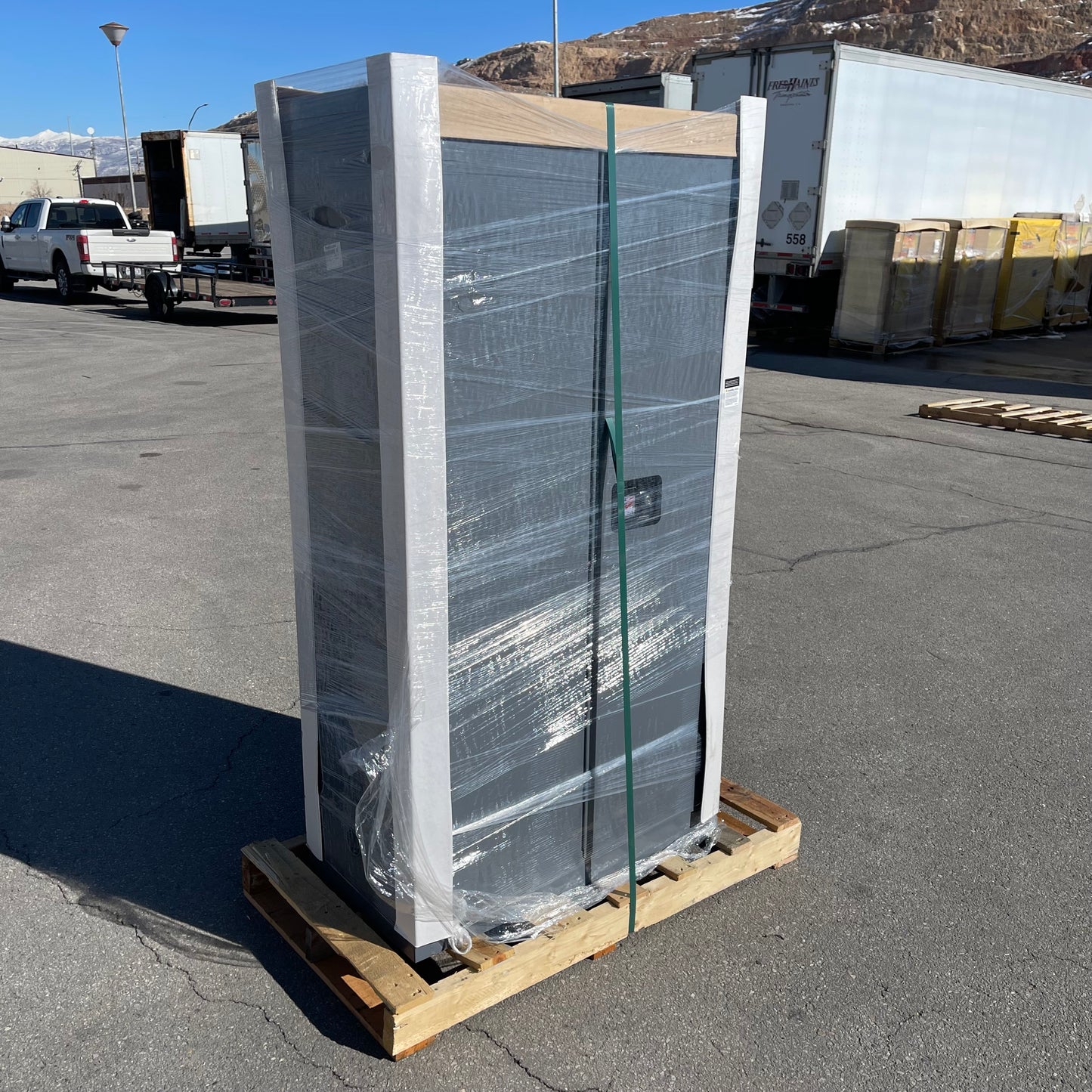 JAMCO Double-walled Fire Resistant Security Cabinet 65”x34”x18” Grey BR23GP (C)
